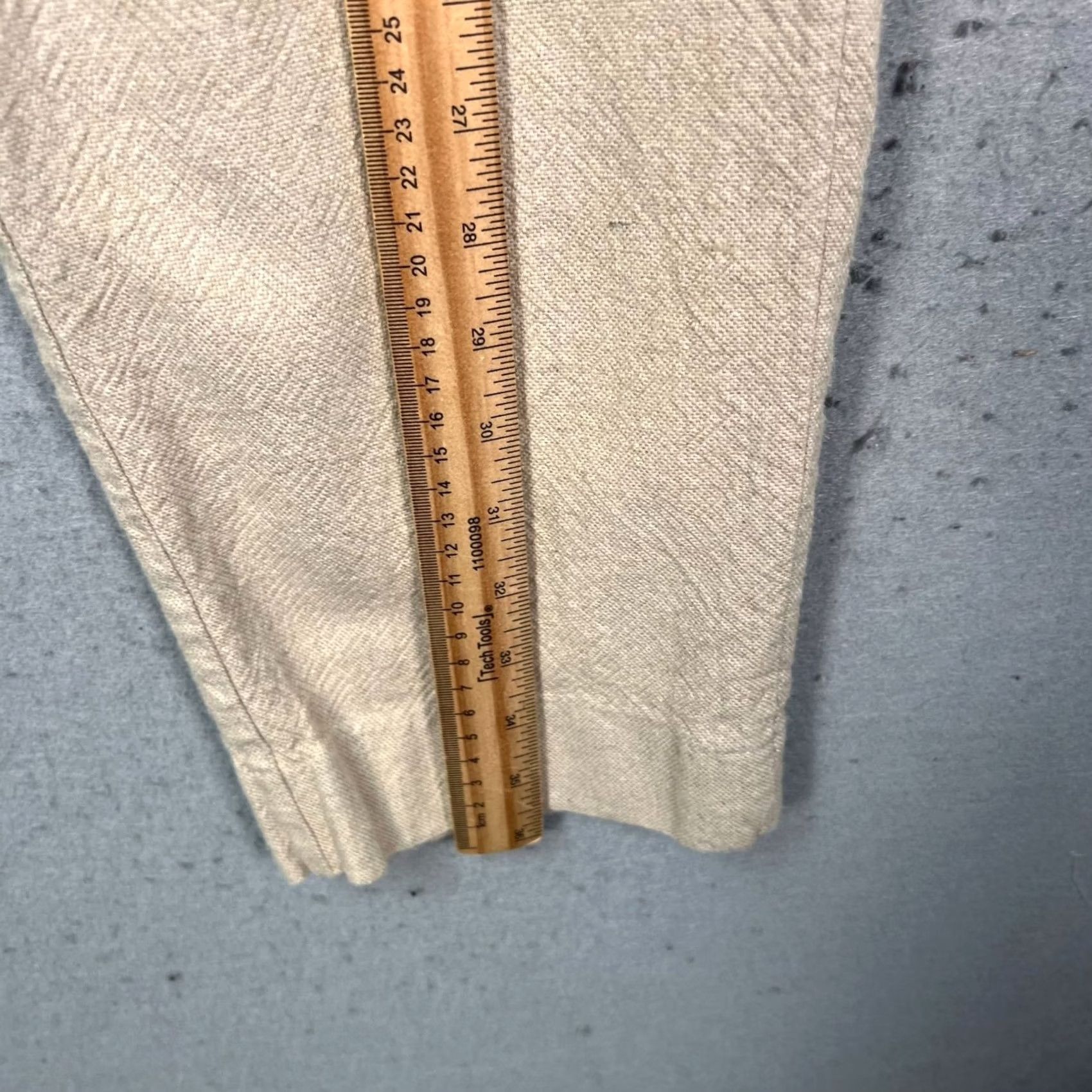Abercrombie & Fitch Abercrombie & Fitch Mens 30 x 26 Beige Pleated Cotton Blend Pants Shirt? Size US 30 / EU 46 - 6 Thumbnail