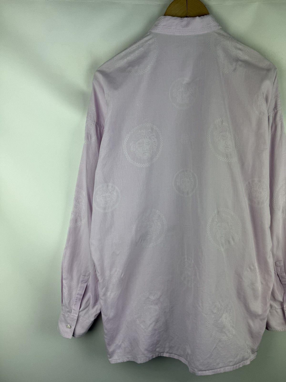 Versace Gianni Versace Vintage Multilogo Long Sleeve Button Up Shirt Size US S / EU 44-46 / 1 - 12 Thumbnail