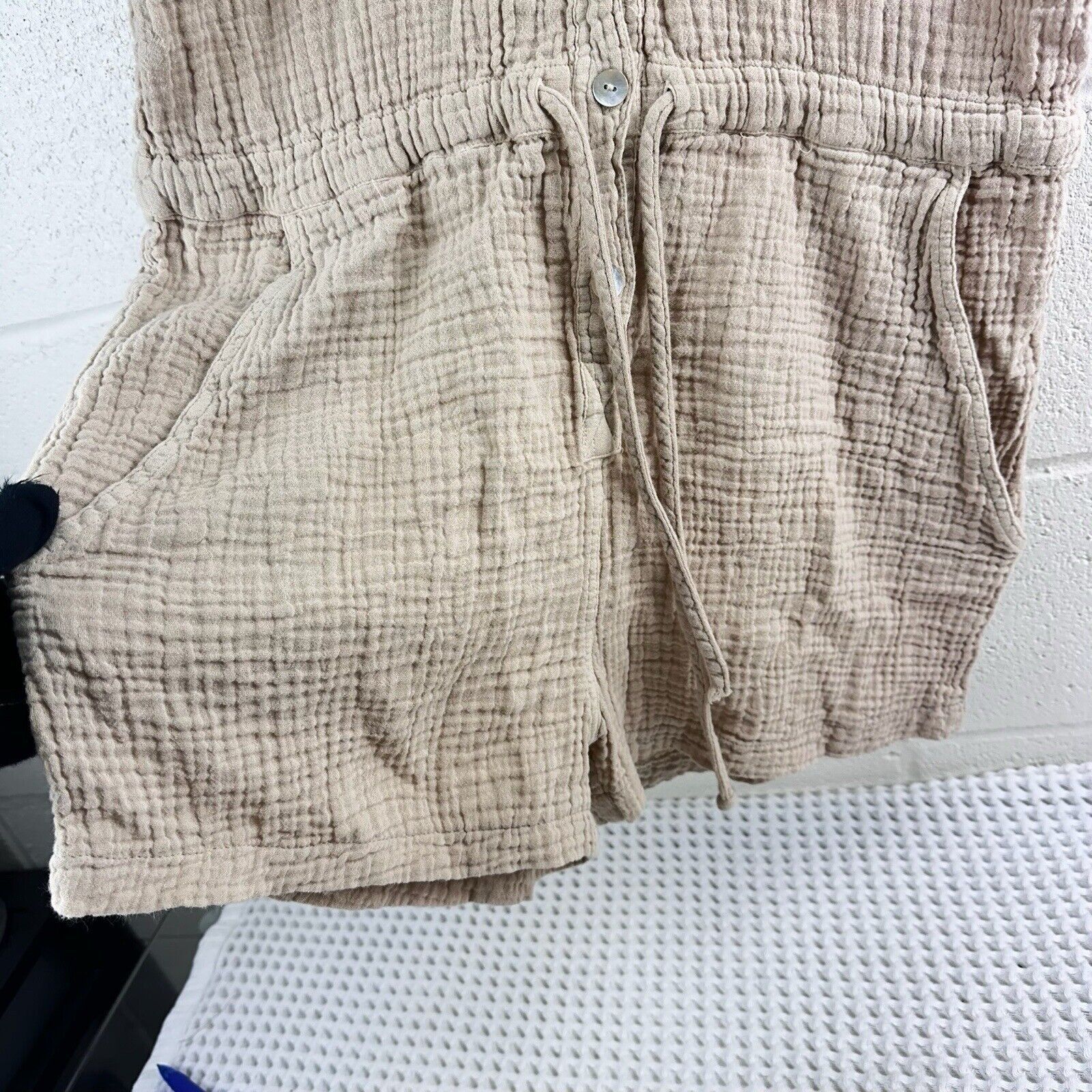 Other Honest Cotton Softshell One Piece Short Romper One Size Tan Size 32" / US 10 / IT 46 - 3 Thumbnail