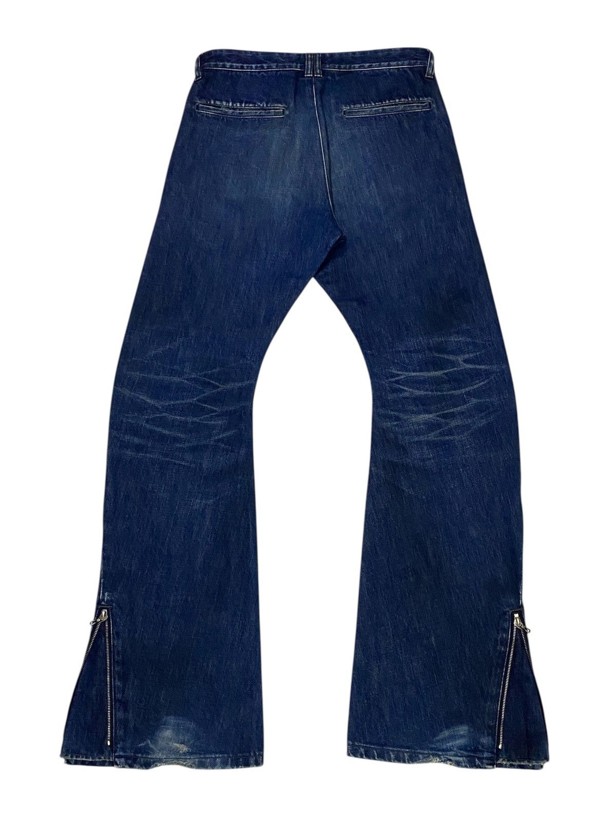 junhashimoto 💃Junhashimoto Curved Leg Flare Denim Jeans Size US 30 / EU 46 - 2 Thumbnail