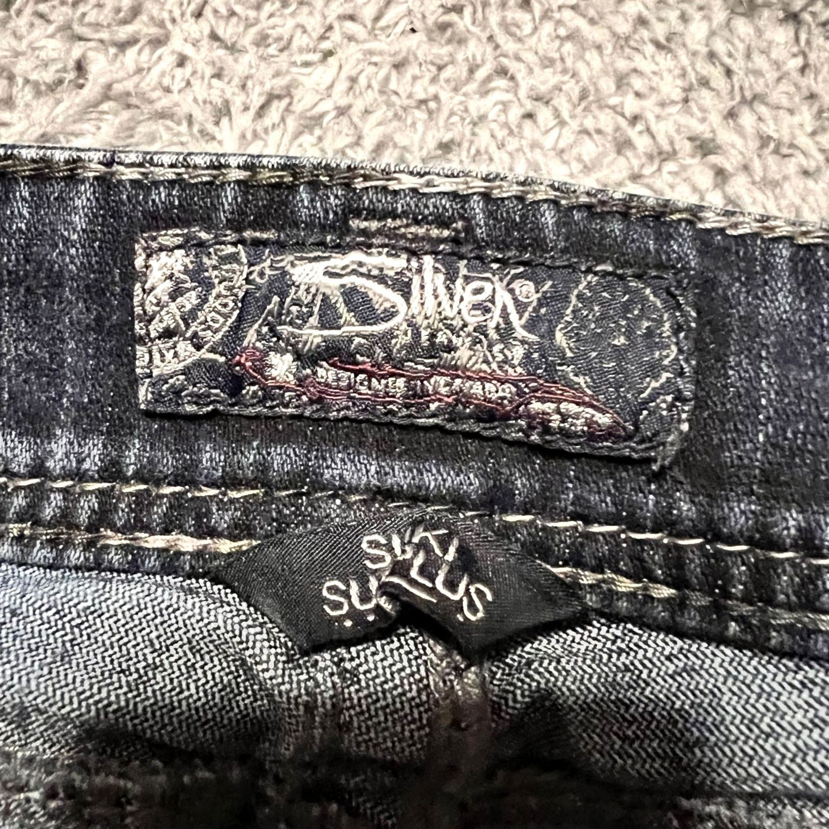 Silver Jeans Co. Silver Jeans Womens 29 x 32 Suki Surplus Western Blue Denim Pants Bootcut Womens Medium? Size 29" - 7 Thumbnail
