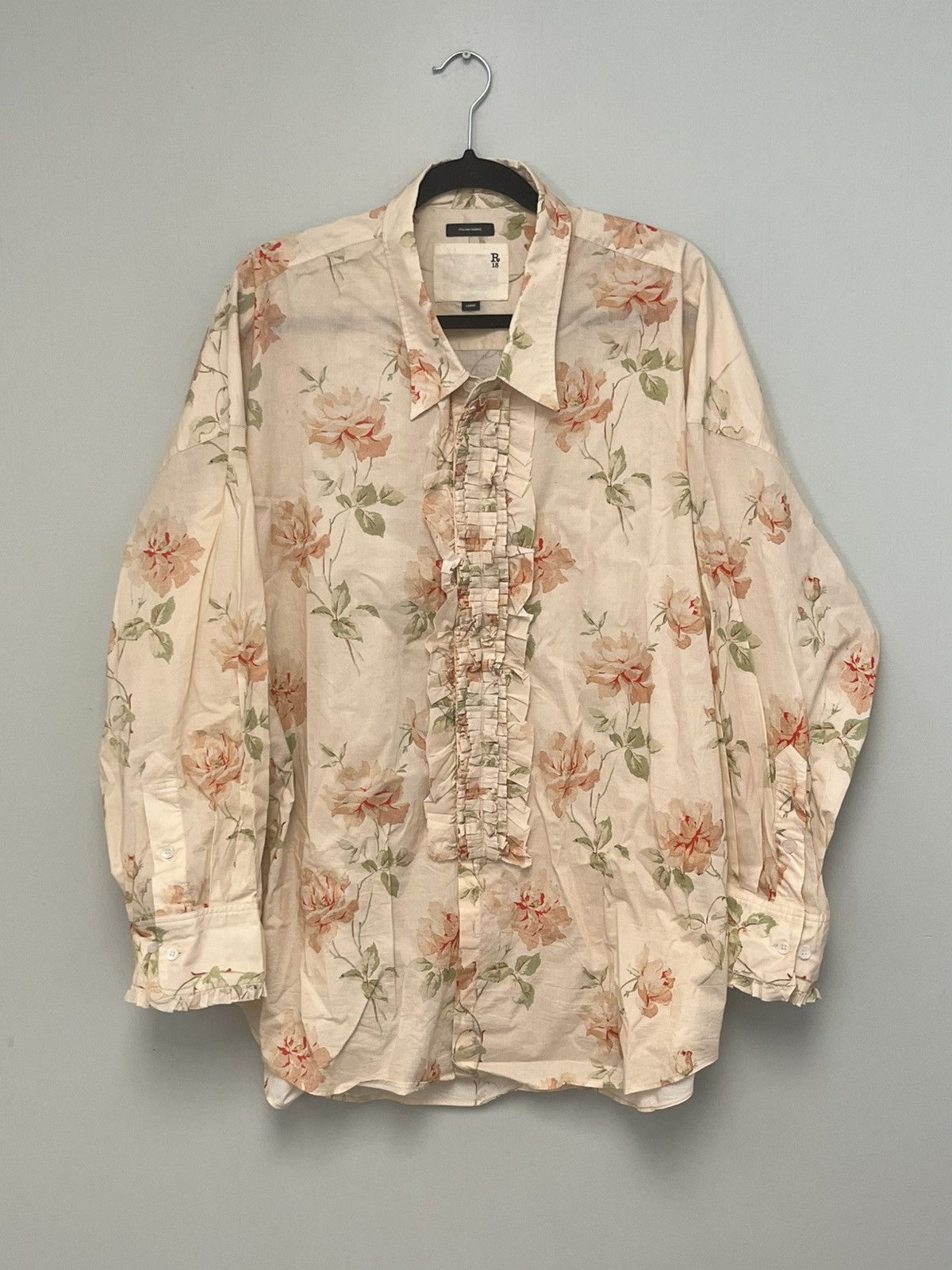 R13 Drop neck tuxedo shirt. Large Size L / US 10 / IT 46 - 9 Thumbnail