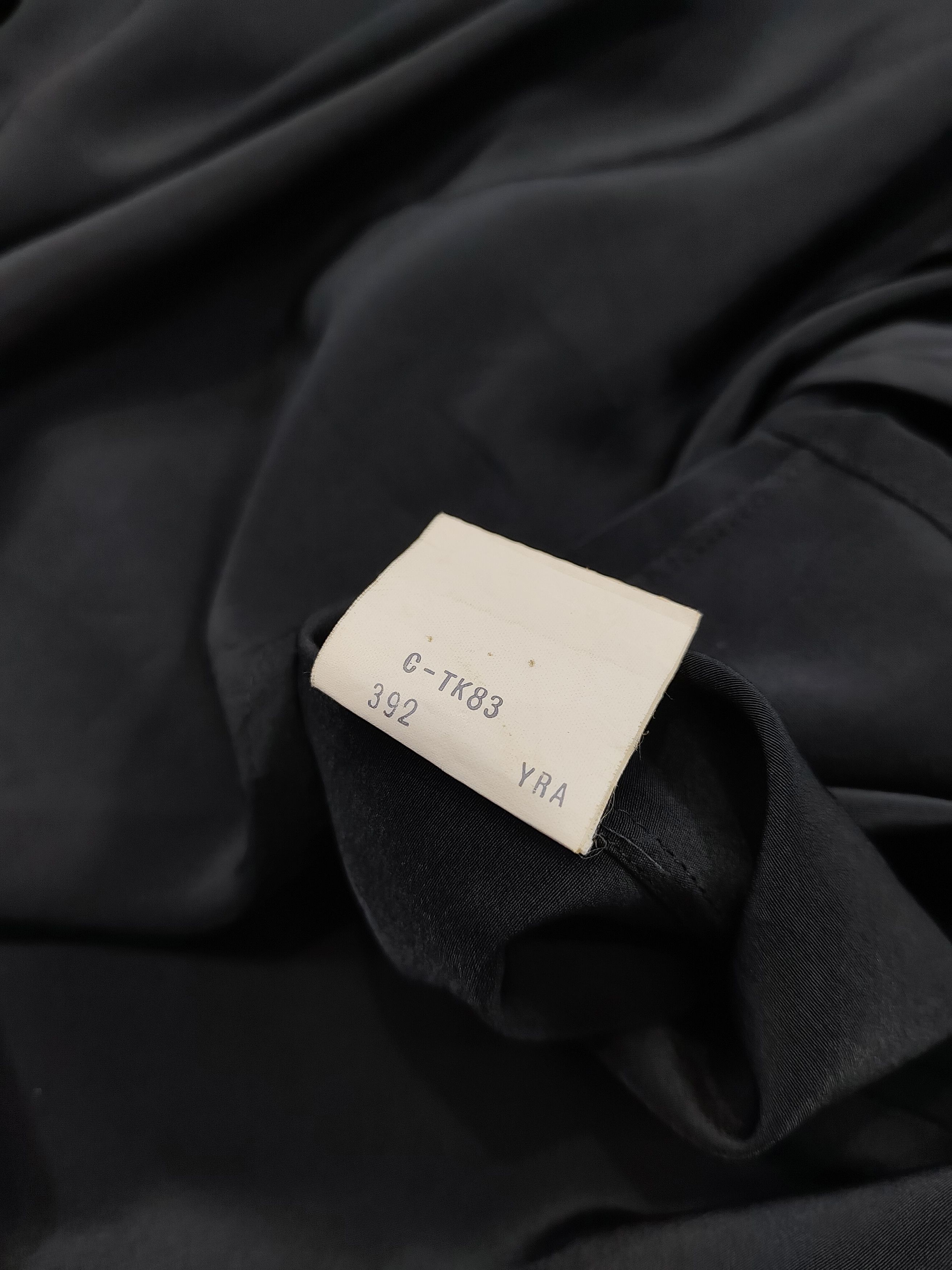 Yves Saint Laurent 80s YSL- Elegant Dark Academia Goth Minimalist Draped Blouse Size L / US 10 / IT 46 - 9 Thumbnail