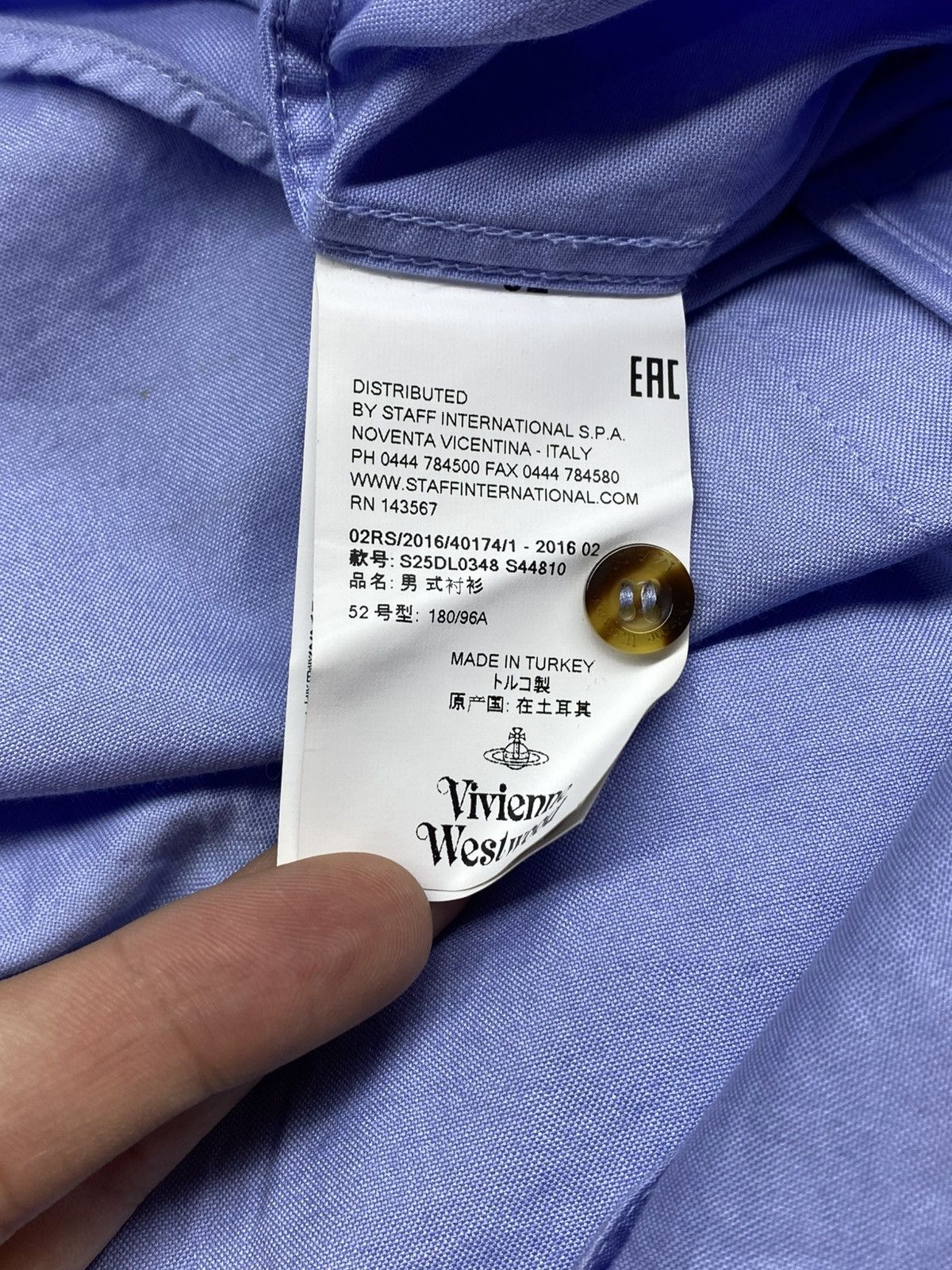 Vivienne Westwood Vivienne Westwood Shirt Orb Logo Size US L / EU 52-54 / 3 - 14 Thumbnail