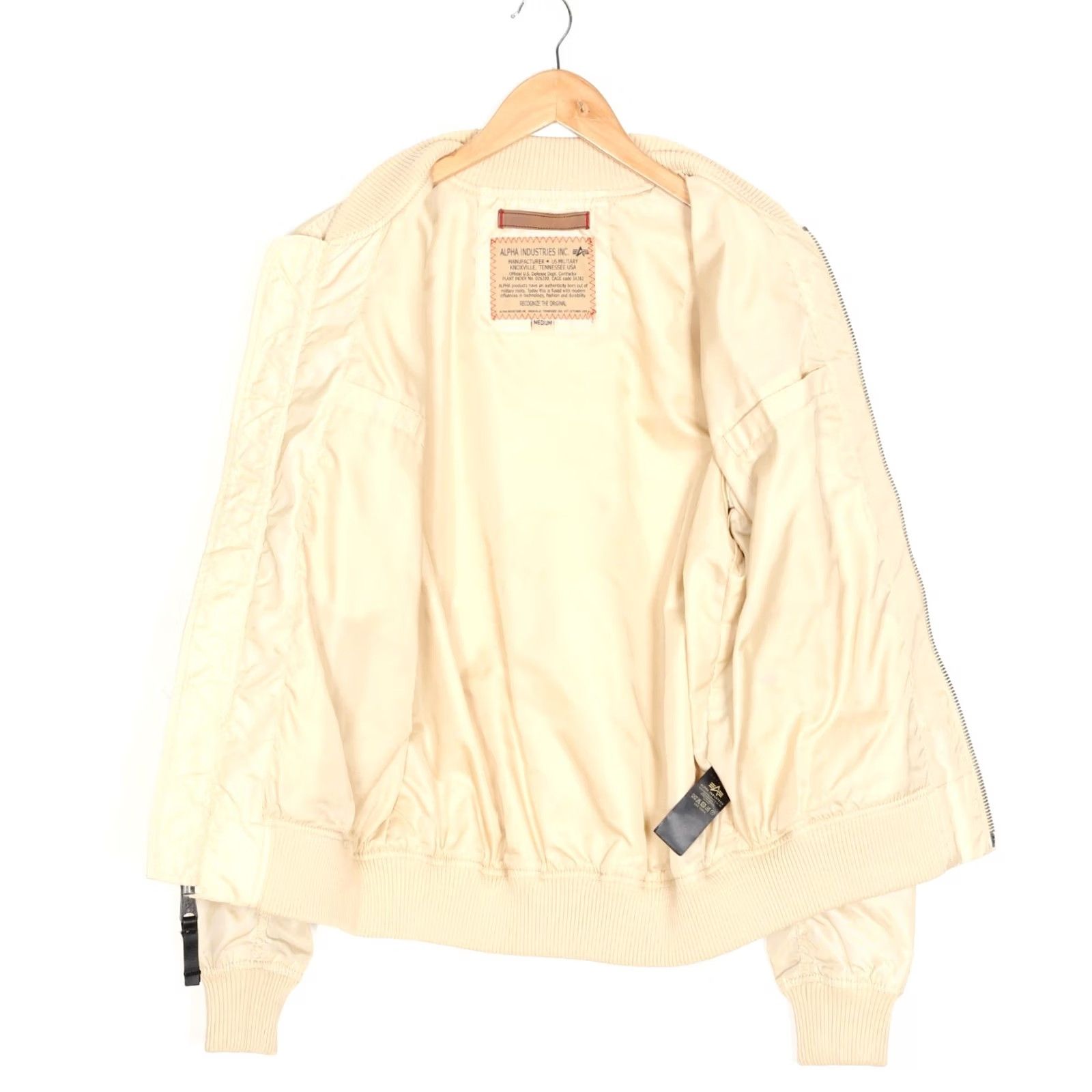 Alpha Industries ALPHA INDUSTRIES MA-1 Flight Bomber Jacket Men M Beige Regular Size M Jacket Mens Size US M / EU 48-50 / 2 - 4 Thumbnail