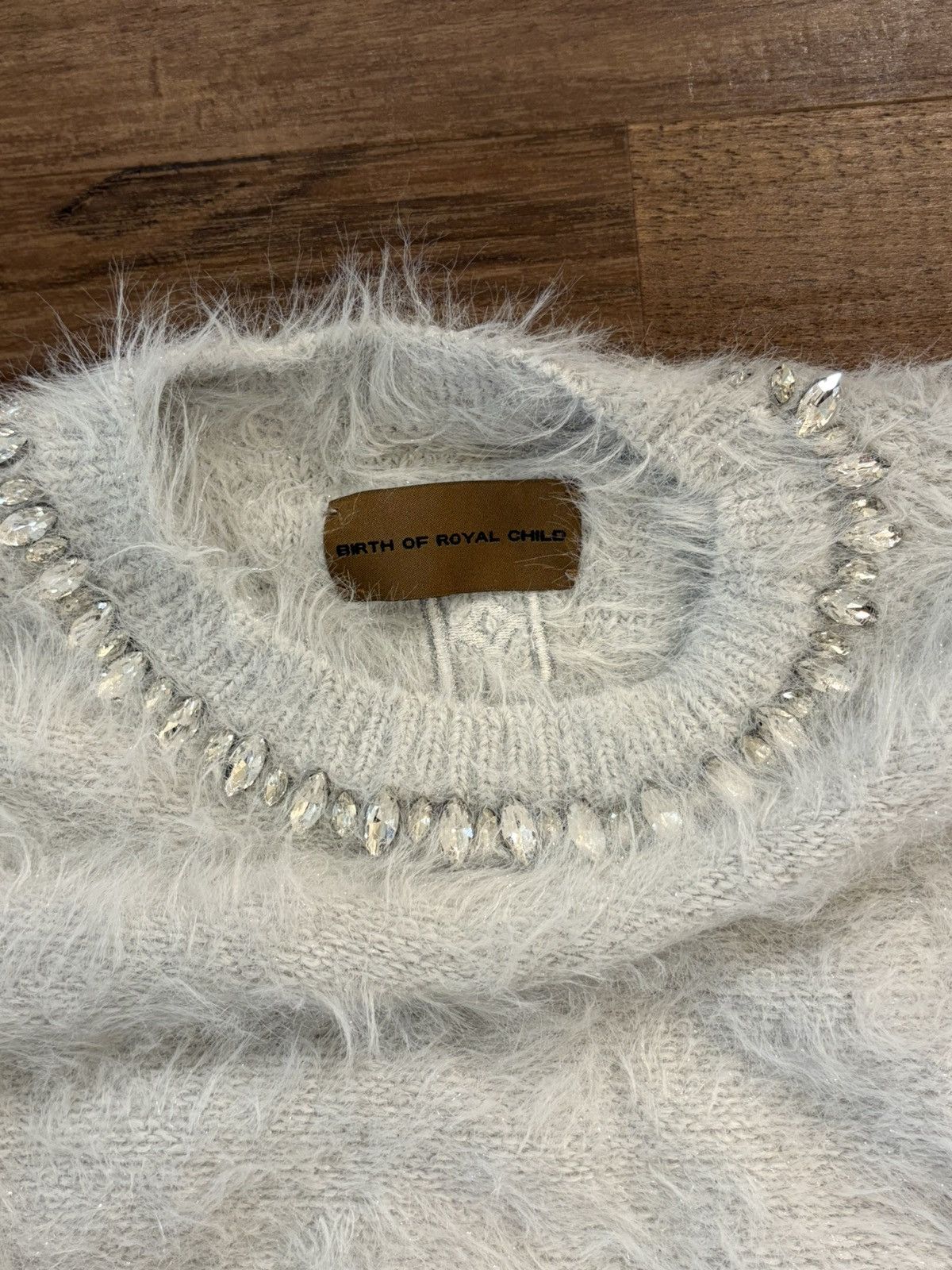 Birth of Royal Child Birth of Royal Child furry rhinestone sweater brand new Size US L / EU 52-54 / 3 - 3 Thumbnail
