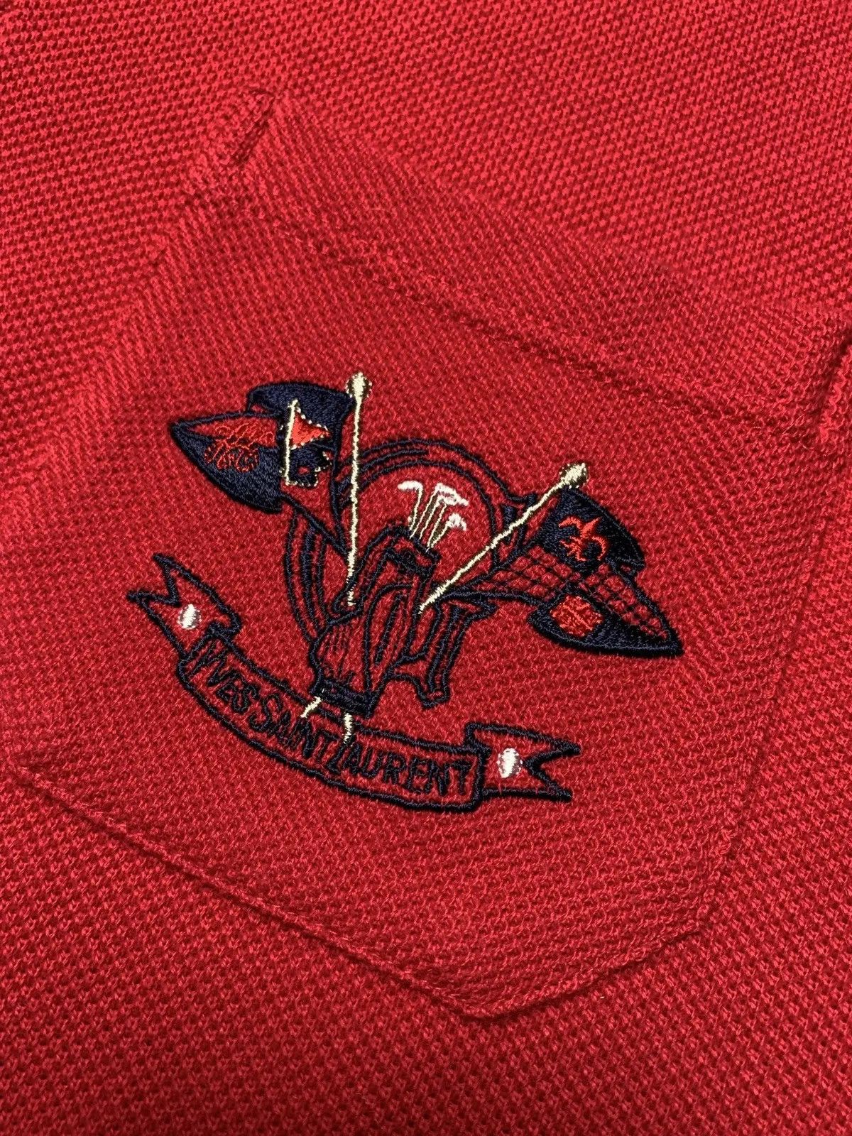 Vintage Vintage Yves Saint Laurent sweatshirt rugby polo golf rare Size US L / EU 52-54 / 3 - 3 Thumbnail