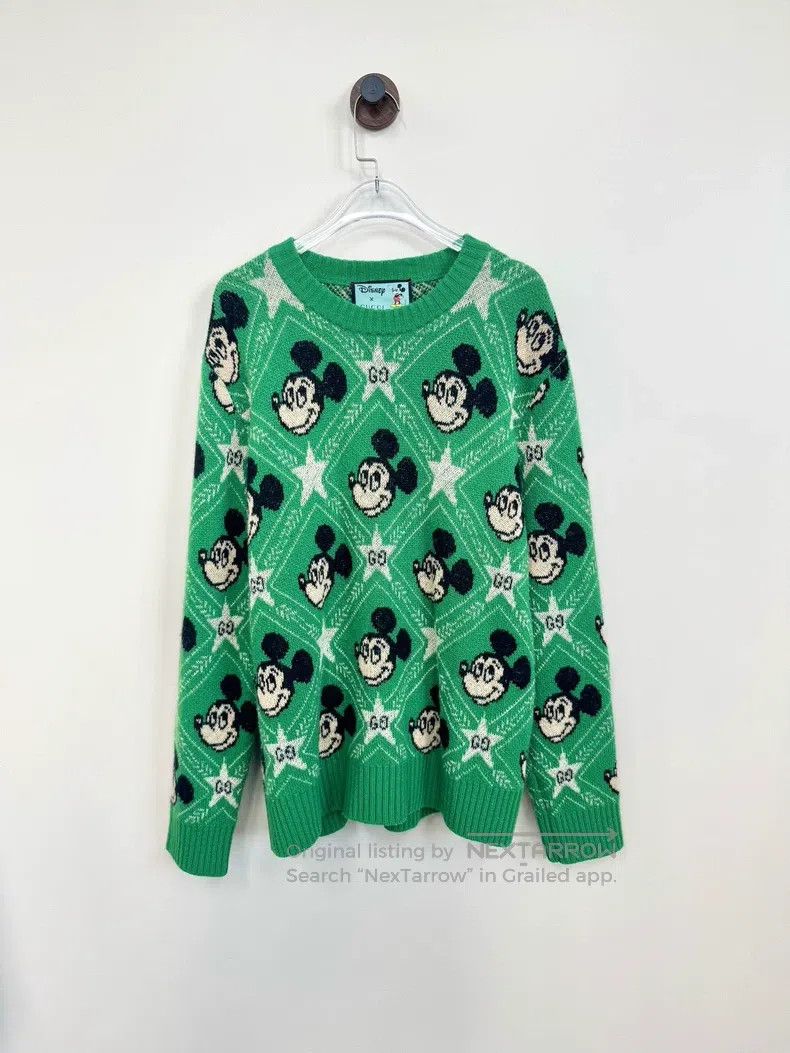 Gucci Gucci Disney Green Mickey Knitted Sweater Size US S / EU 44-46 / 1 - 1 Thumbnail