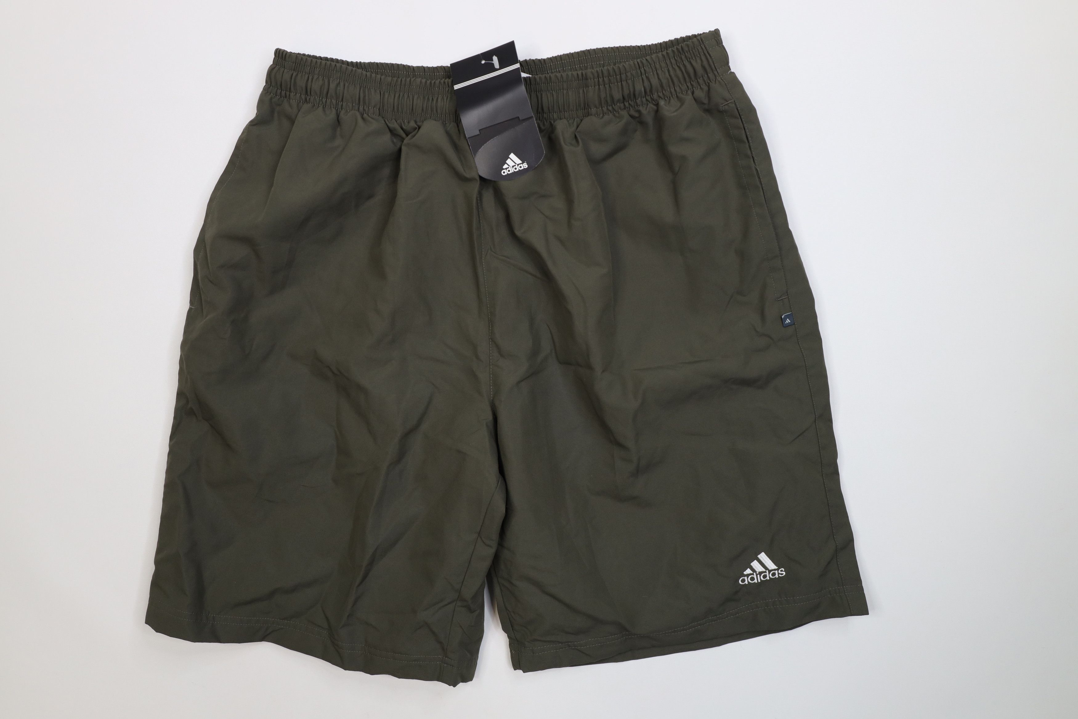 Adidas Deadstock Vintage Y2K 2002 Adidas Lined Windbreaker Shorts Size US 34 / EU 50 - 1 Thumbnail