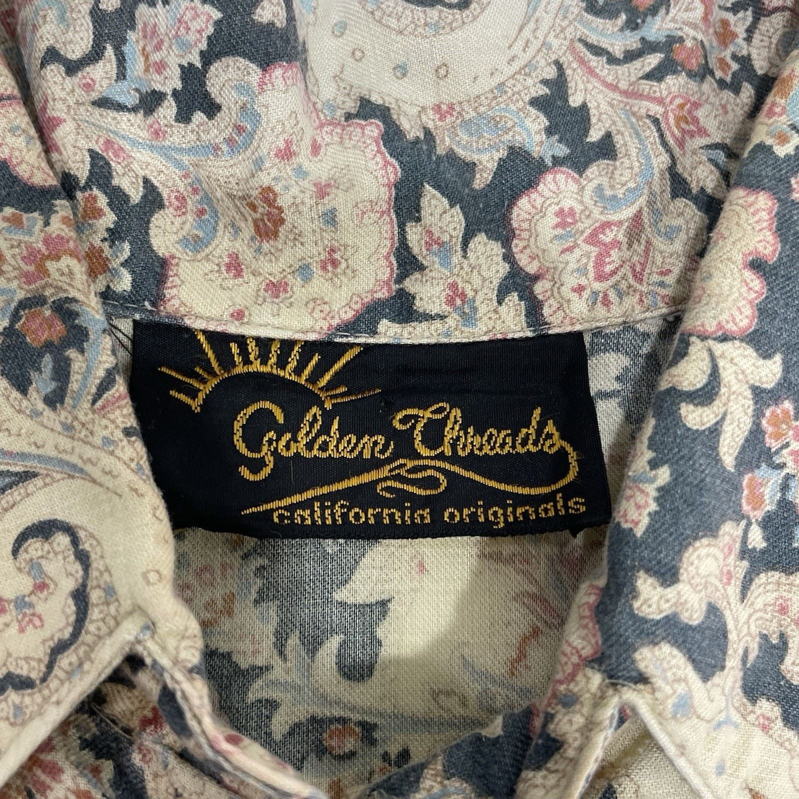 Chaps VTG Golden Threads M Shirt Button Long Sleeve Paisley Shirt Size M / US 6-8 / IT 42-44 - 1 Thumbnail