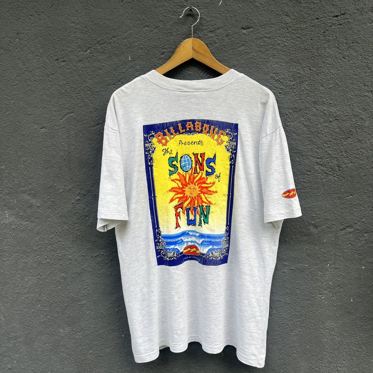 Billabong Thrashed Vintage 90s Billabong Australia Surfing Tee Size US L / EU 52-54 / 3 - 1 Thumbnail