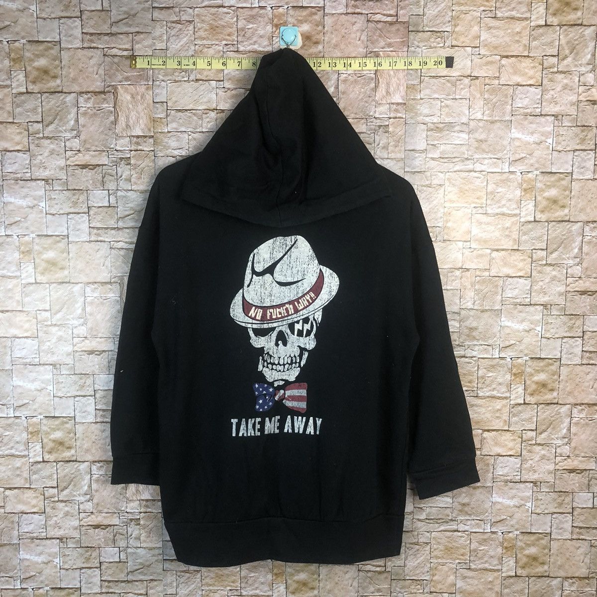 Japanese Brand DL Take Me Away skull streetwear Black Hoodie #A7 Size US M / EU 48-50 / 2 - 1 Thumbnail