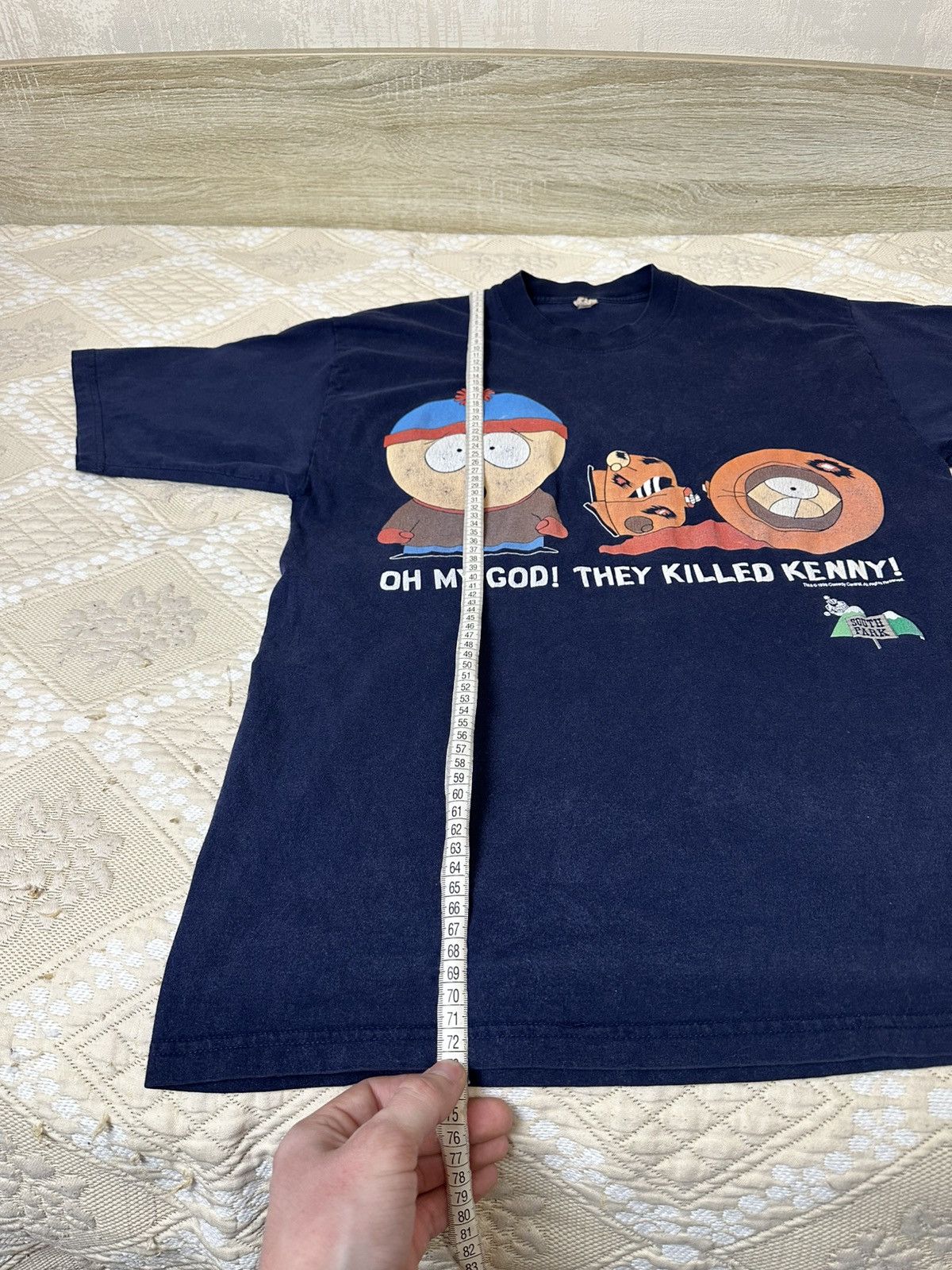 Cartoon Network 🔥 90s Vintage South Park 1998 They Killed Kenny T-Shirt Blue Size US L / EU 52-54 / 3 - 13 Thumbnail