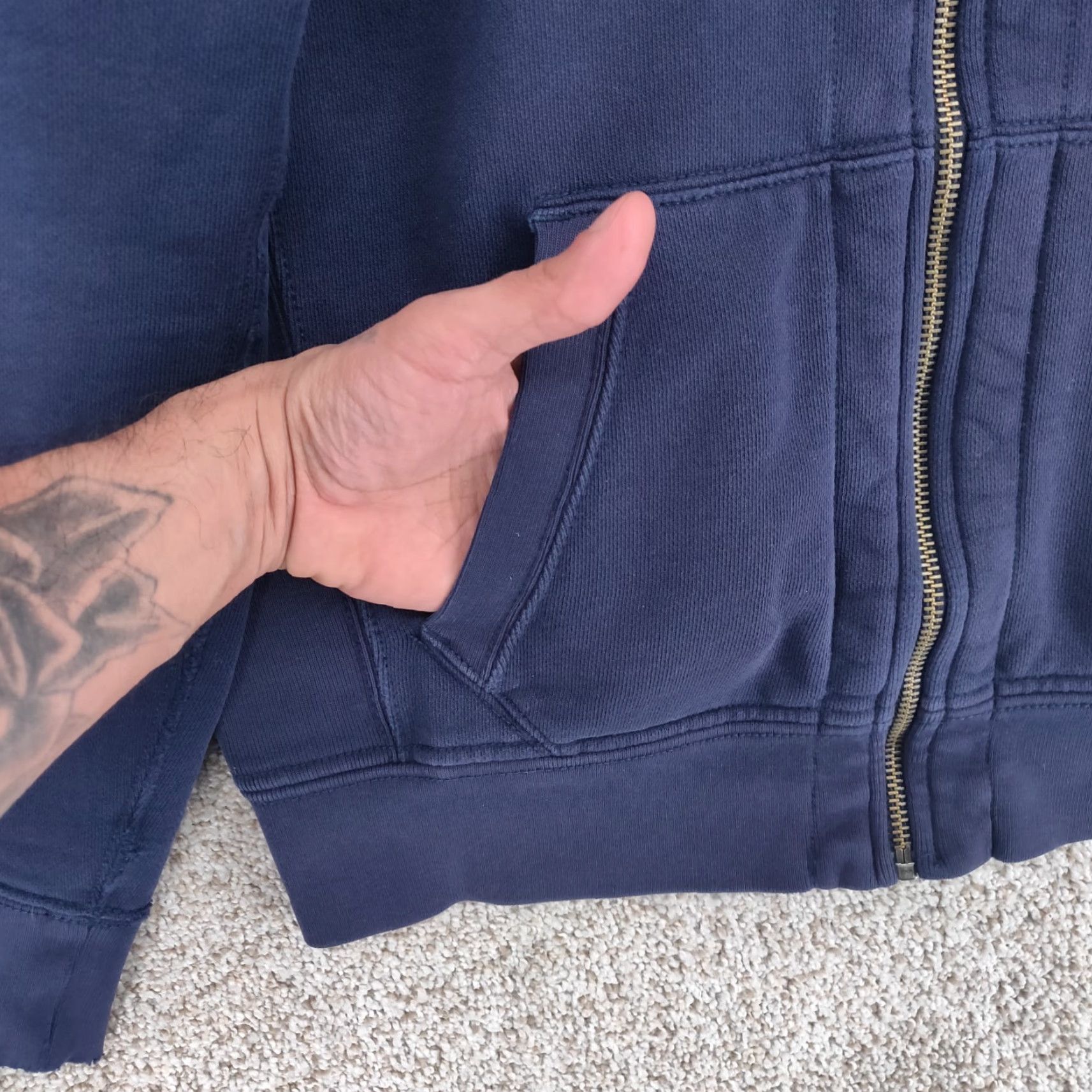 Polo Ralph Lauren Polo Ralph Lauren Hoodie Mens Medium Blue Full Zip Thermal Sweatshirt Pony Logo Size US M / EU 48-50 / 2 - 4 Thumbnail