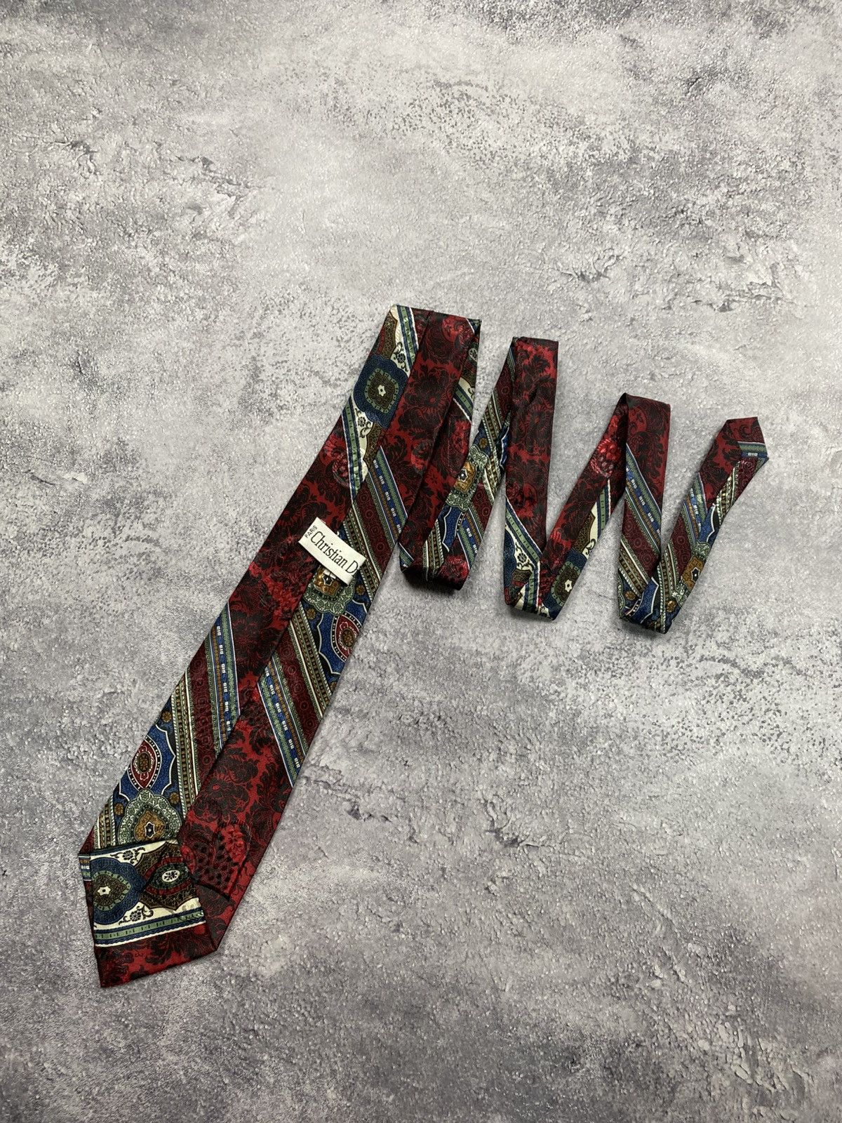 Christian Dior Monsieur Vintage Christian Dior Paris Silk Tie Luxury 90s Necktie Size ONE SIZE - 2 Thumbnail