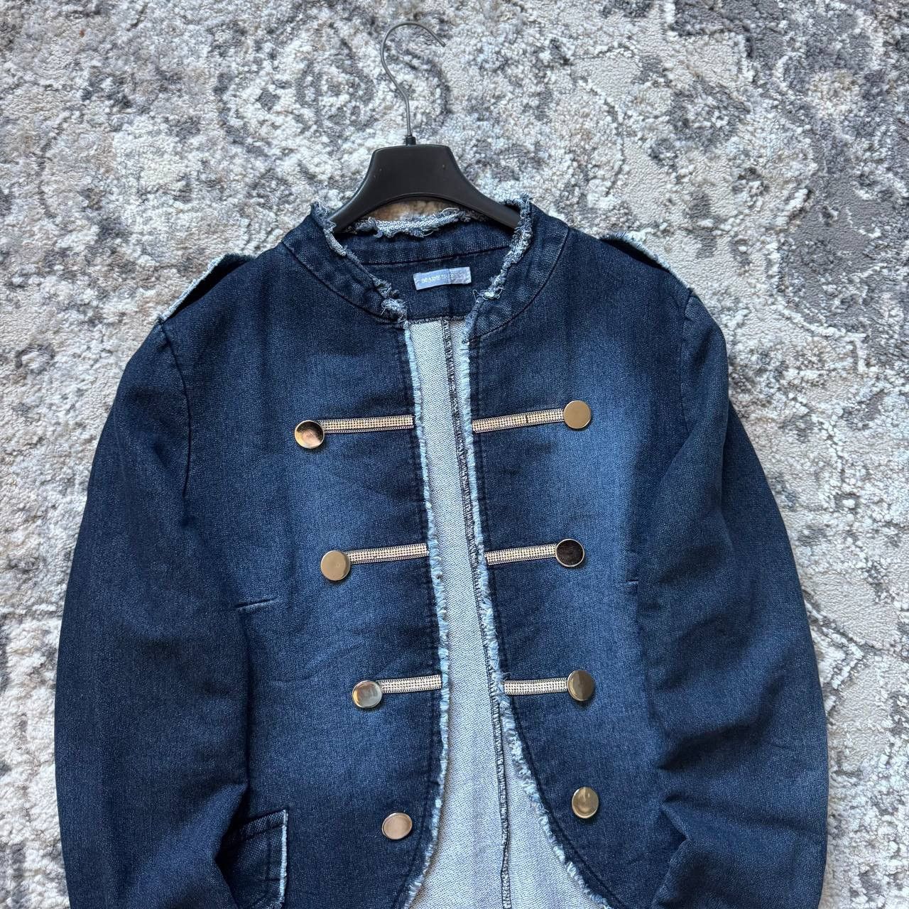 Hysteric Glamour Crazy Distressed Napoleon Archive Indie Sleaze Blue Jacket Size L / US 10 / IT 46 - 4 Thumbnail