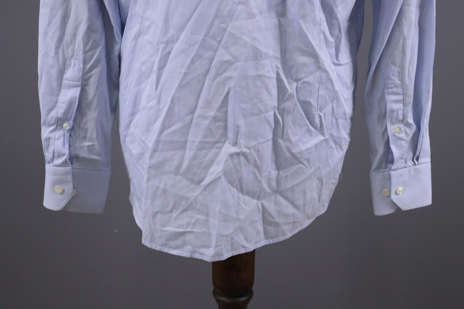 Eton Eton Contemporary Luxury Blue Down Dress Shirt Size 41 / 16 Size US M / EU 48-50 / 2 - 9 Thumbnail