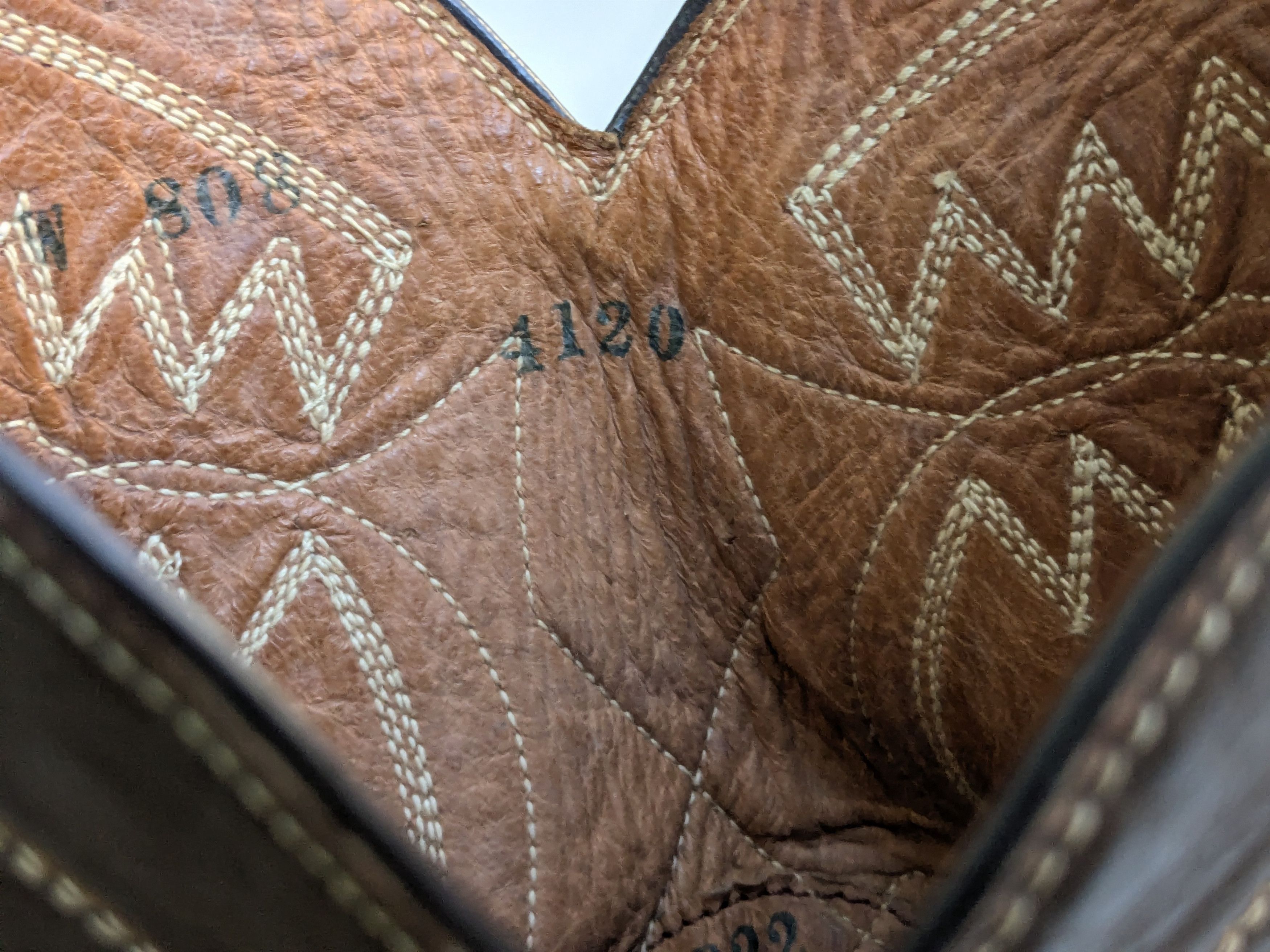 Vintage Renegade Cowboy Boots Python Brown Leather Botas USA 12 Size US 12 / EU 45 - 3 Thumbnail