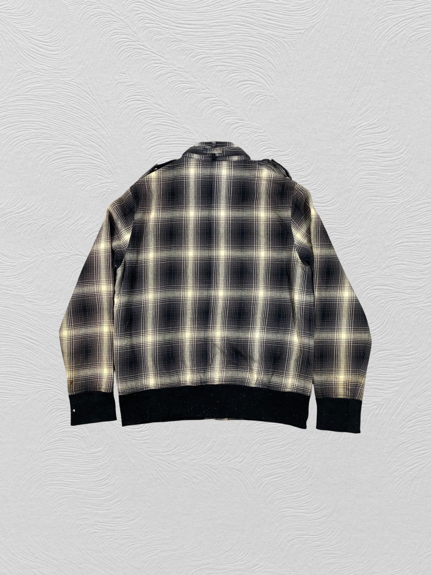 Japanese Brand Soveso Plaid Zipper Jacket- J432 Size US S / EU 44-46 / 1 - 2 Thumbnail