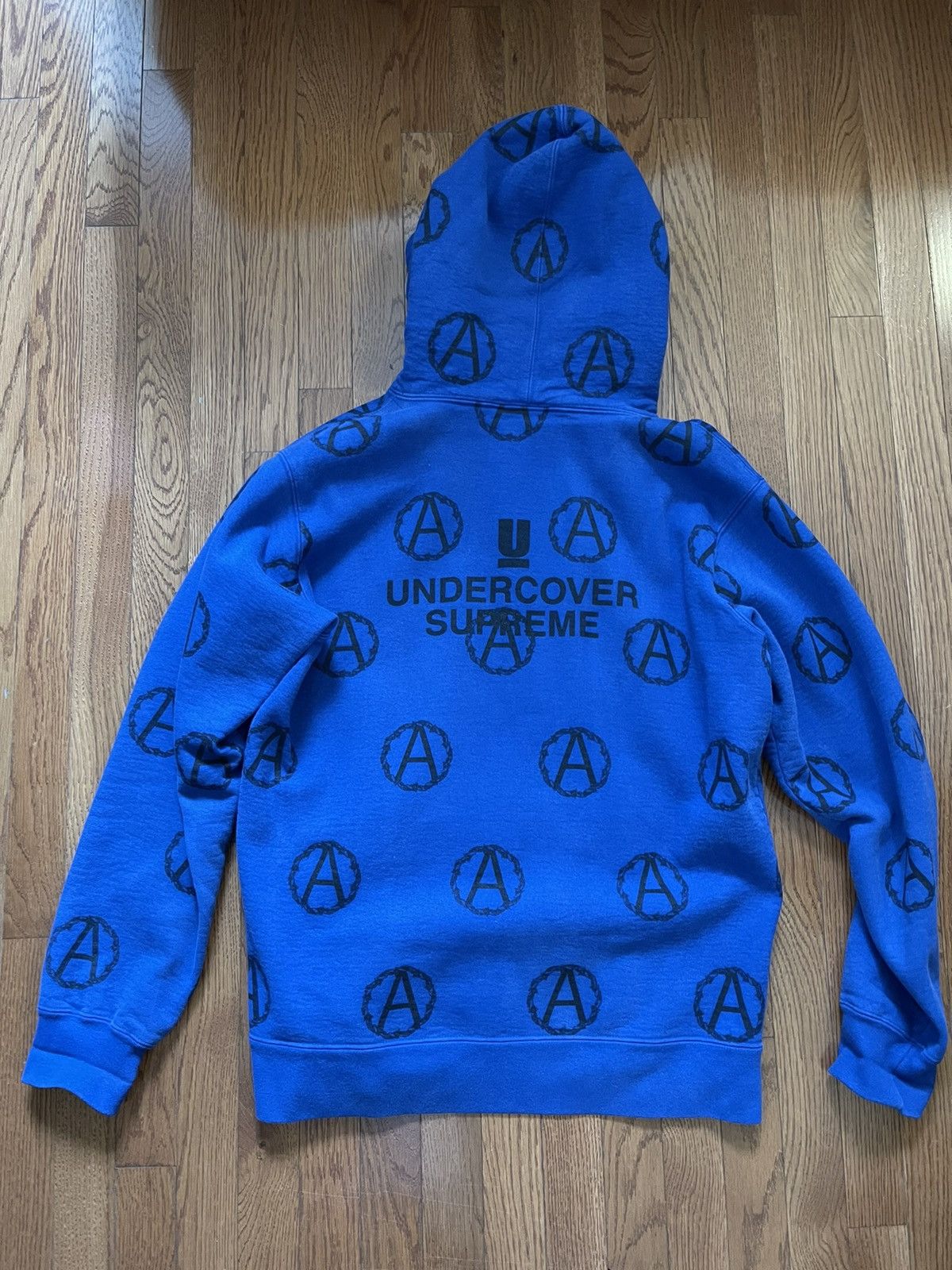 Supreme × Undercover Supreme x Undercover Anarchy Hoodie Blue Sz. L Size US L / EU 52-54 / 3 - 6 Thumbnail