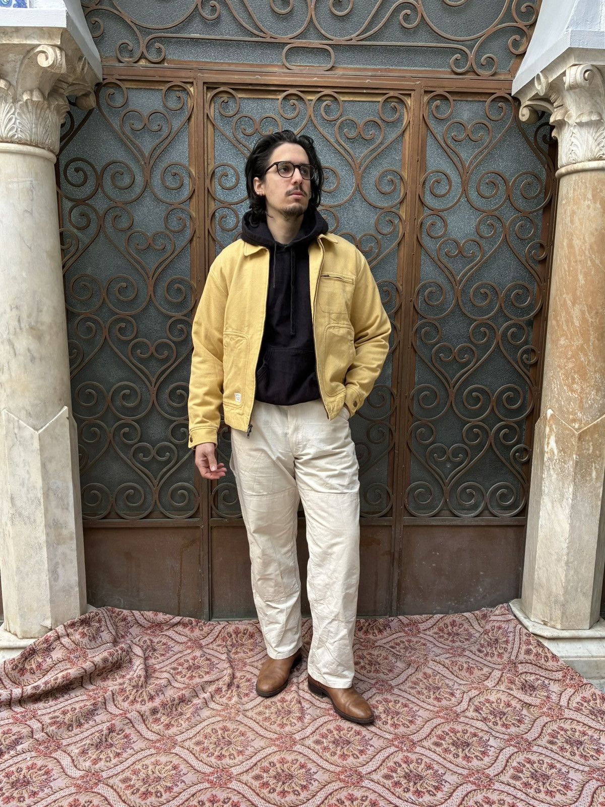 Aime Leon Dore AIMÉ LEON DORE TRAPUNTO CHORE JACKET IN RATTAN PALE YELLOW Size US M / EU 48-50 / 2 - 5 Thumbnail