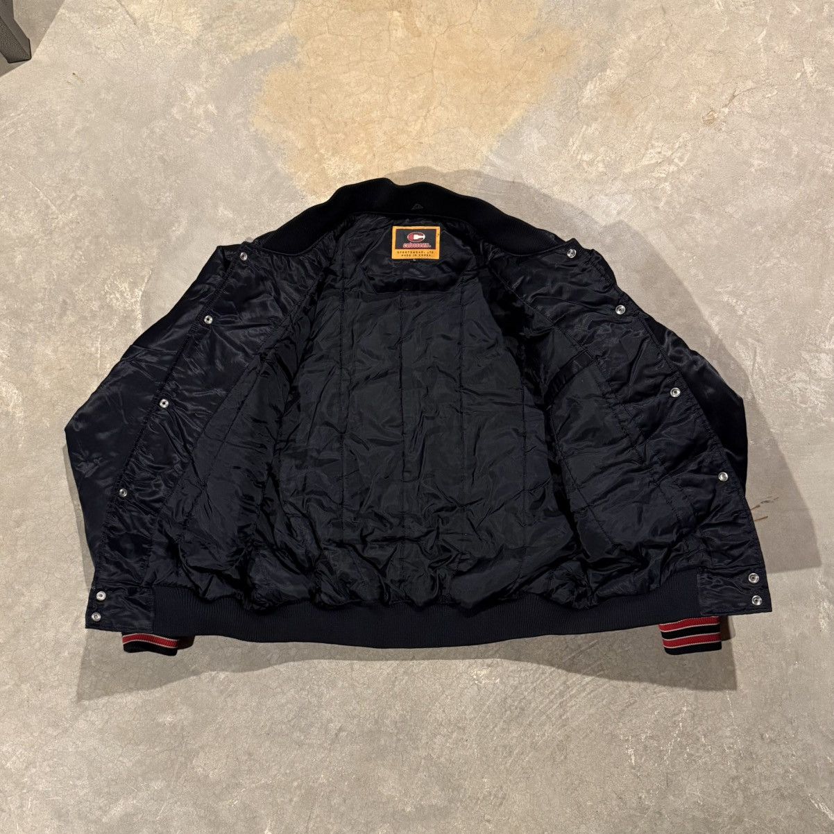 Vintage Vtg 2000s University of Maryland Satin Bomber Jacket Starter Size US L / EU 52-54 / 3 - 7 Thumbnail