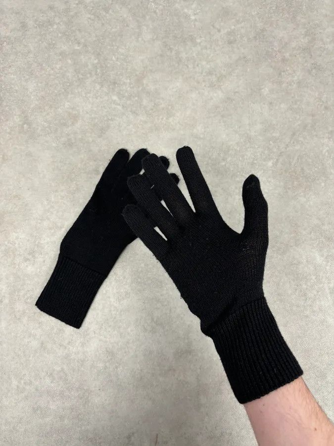 Dior AW2008 Dior Black Premium Wool Gloves Size ONE SIZE - 2 Thumbnail