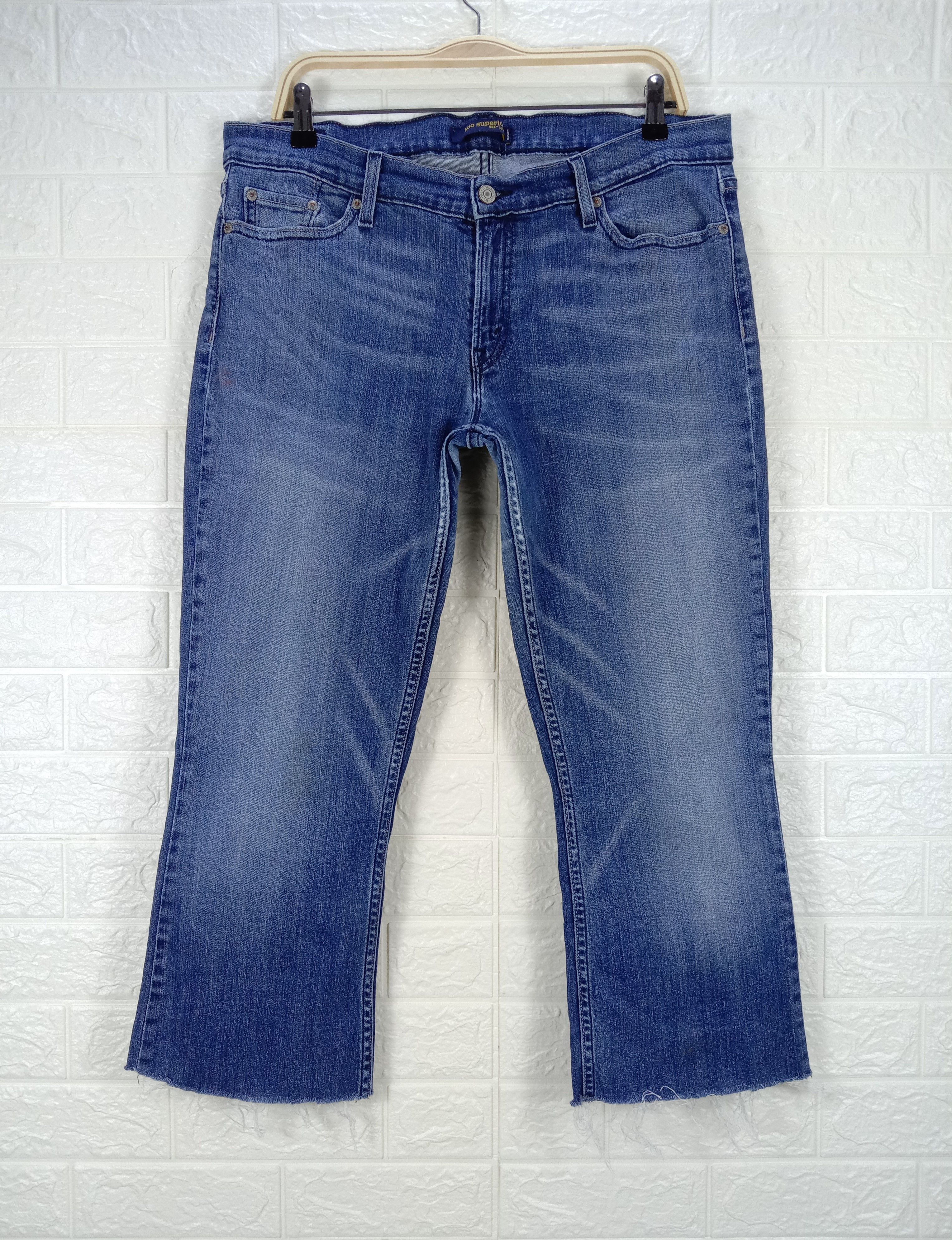 Levi's Vintage Levi's 524 Jeans Distressed Denim Size 34" / US 12 / IT 48 - 1 Thumbnail