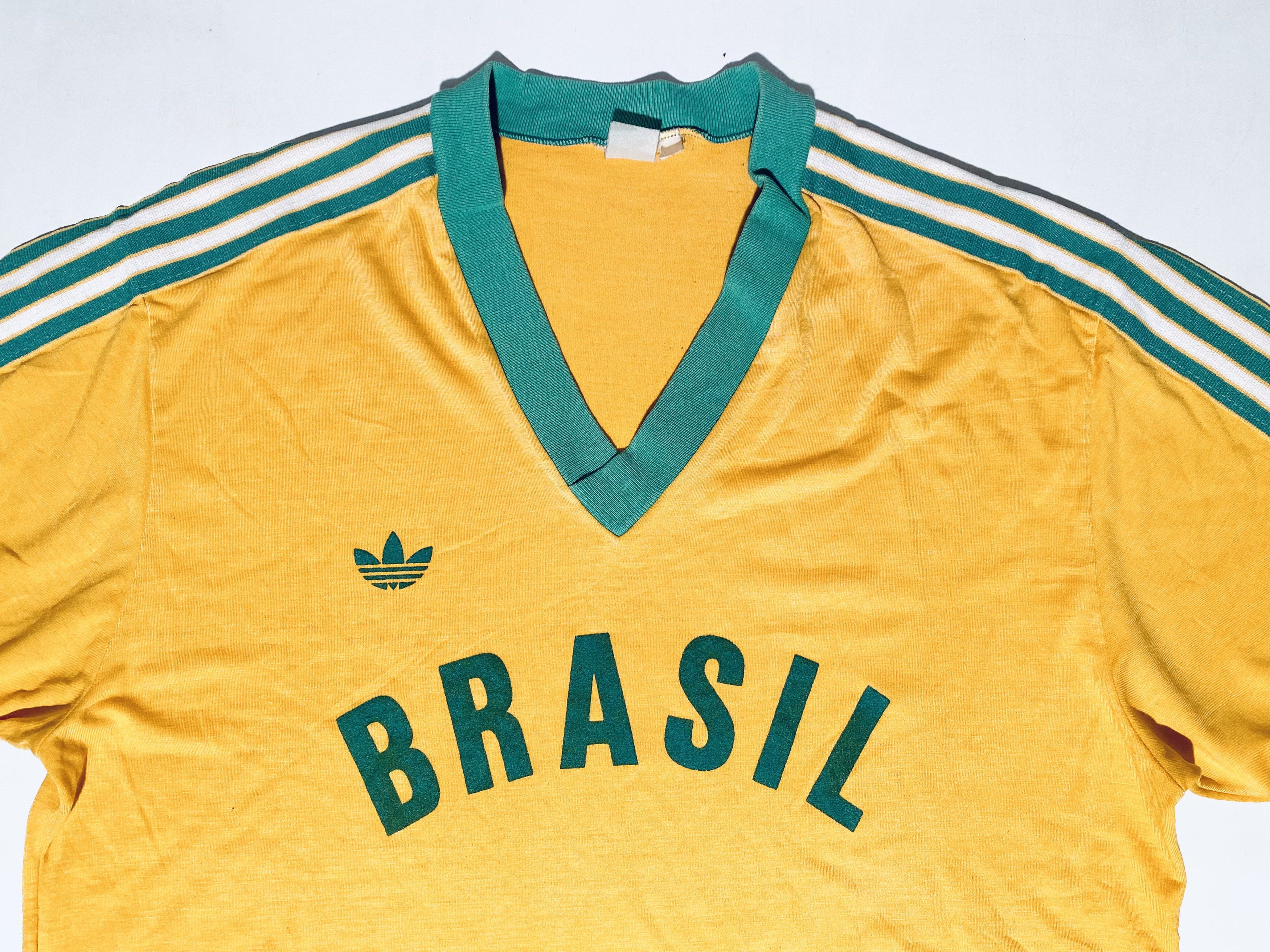 Adidas Brazil 1988 Olympics Home Football Shirt Size US L / EU 52-54 / 3 - 4 Thumbnail