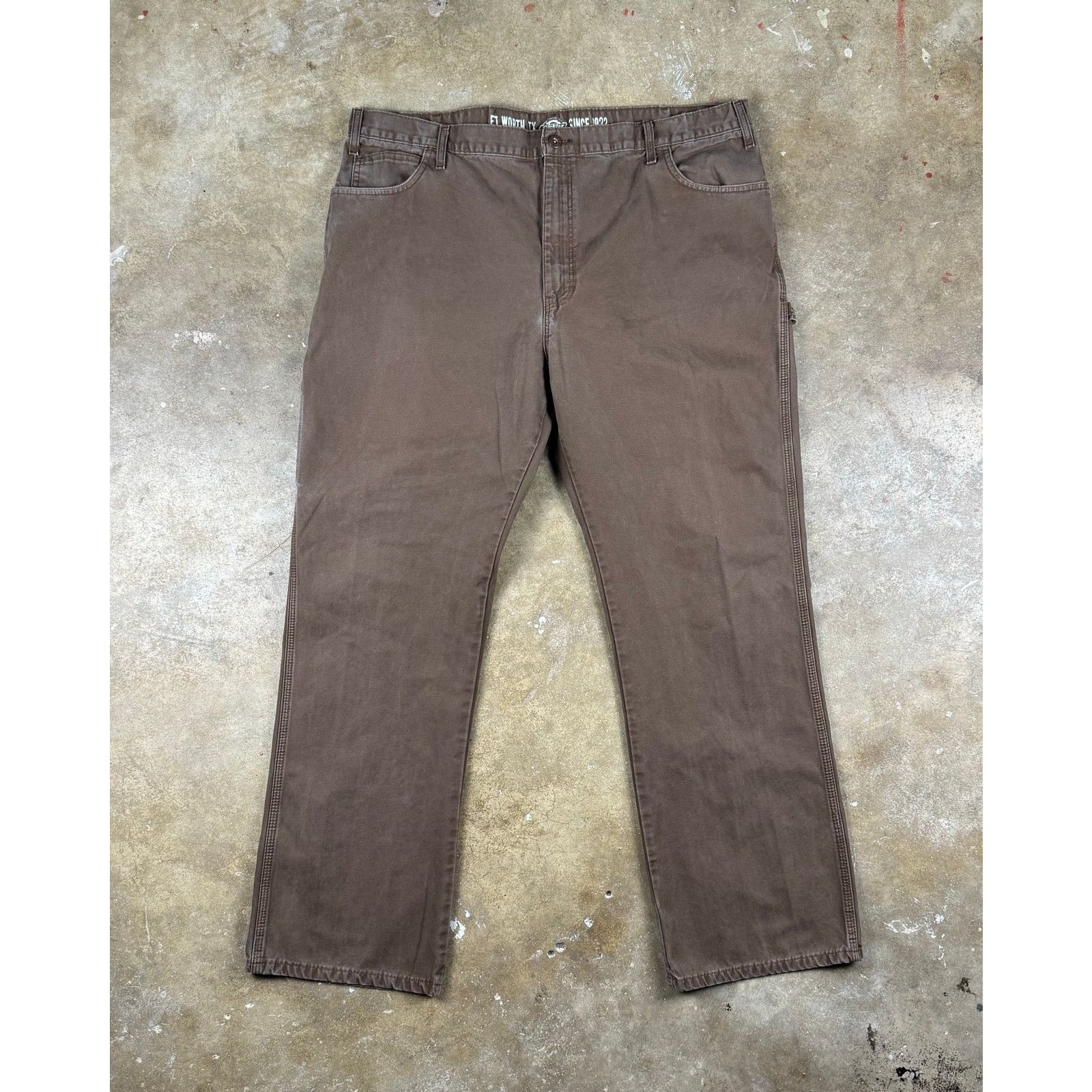 Dickies Dickies Carpenter Pants Men’s 40x32 Brown Workwear Relaxed Size US 41 - 1 Thumbnail