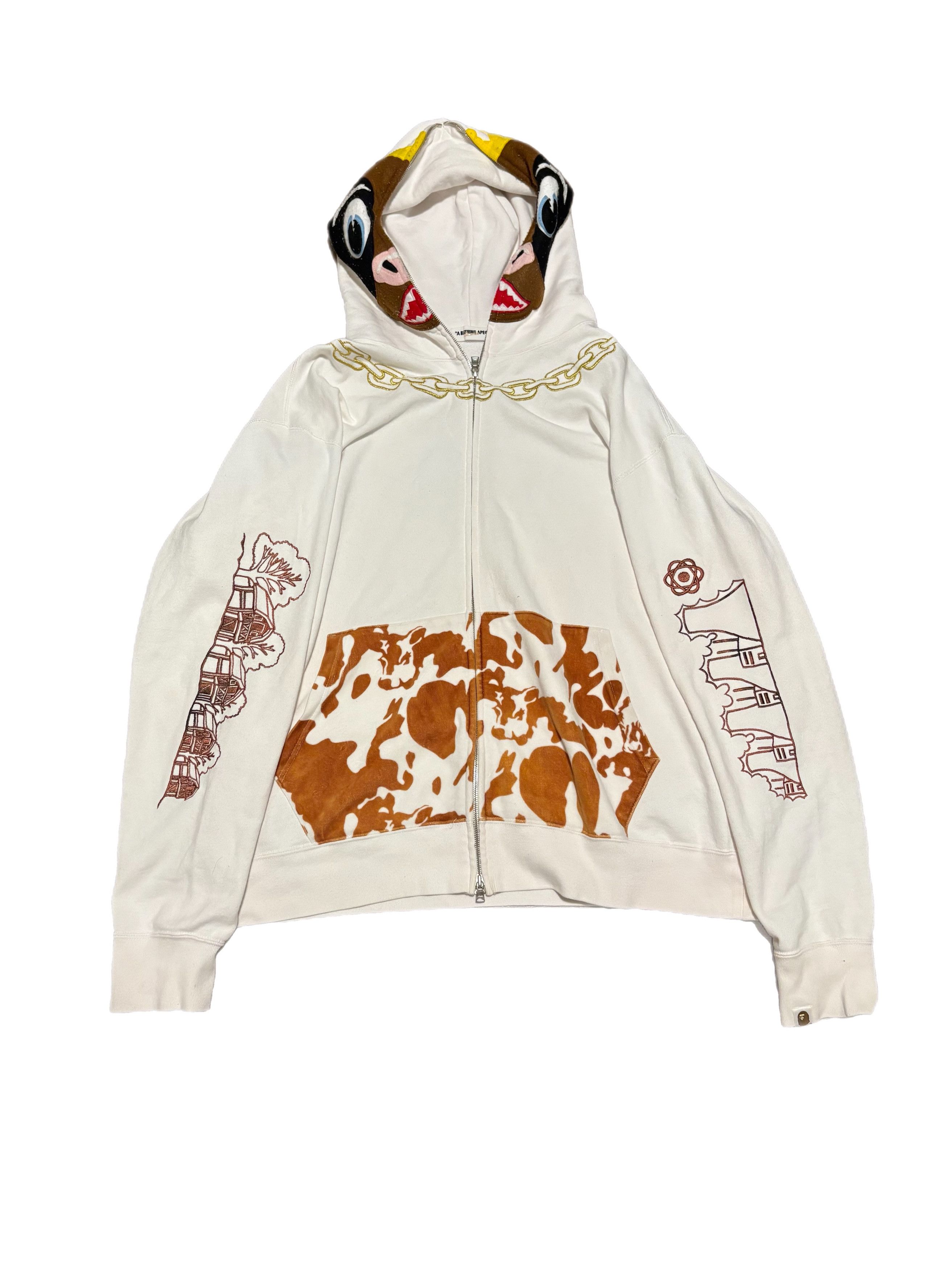 Bape Bape x Holstein Full Zip Cow Hoodie | Grailed