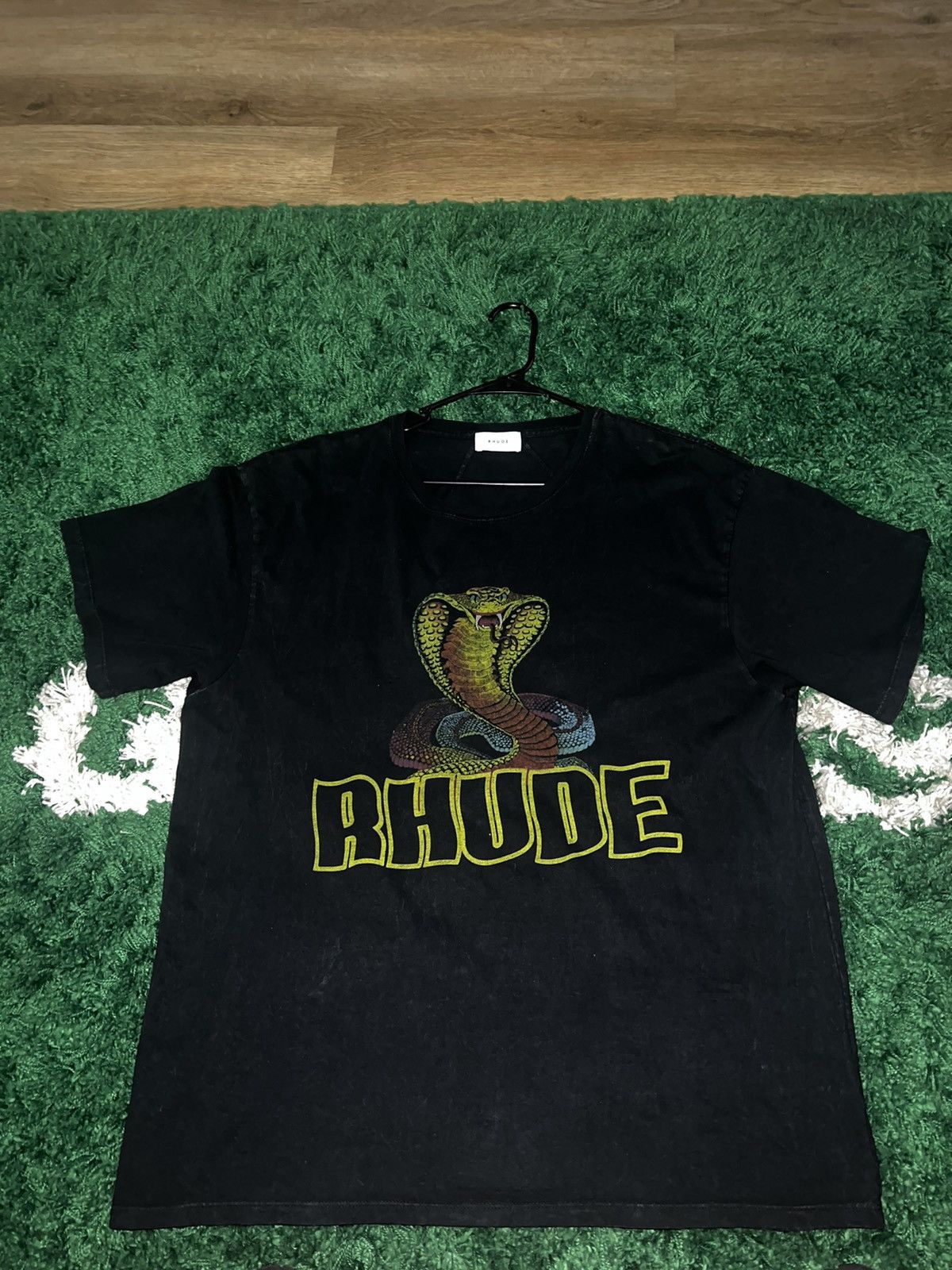 Rhude Rhude cobra black tee Size US L / EU 52-54 / 3 - 1 Thumbnail