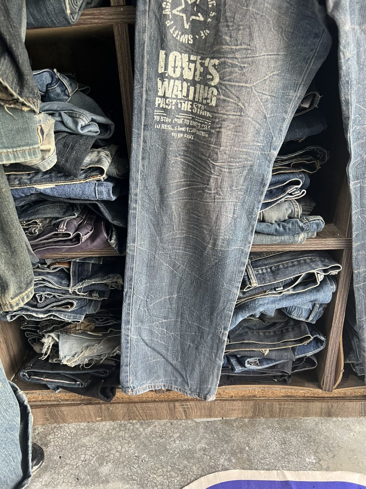 If Six Was Nine 🔥Nylaus Double Waist Hysteric Inspired Flared Denim Size US 32 / EU 48 - 5 Thumbnail