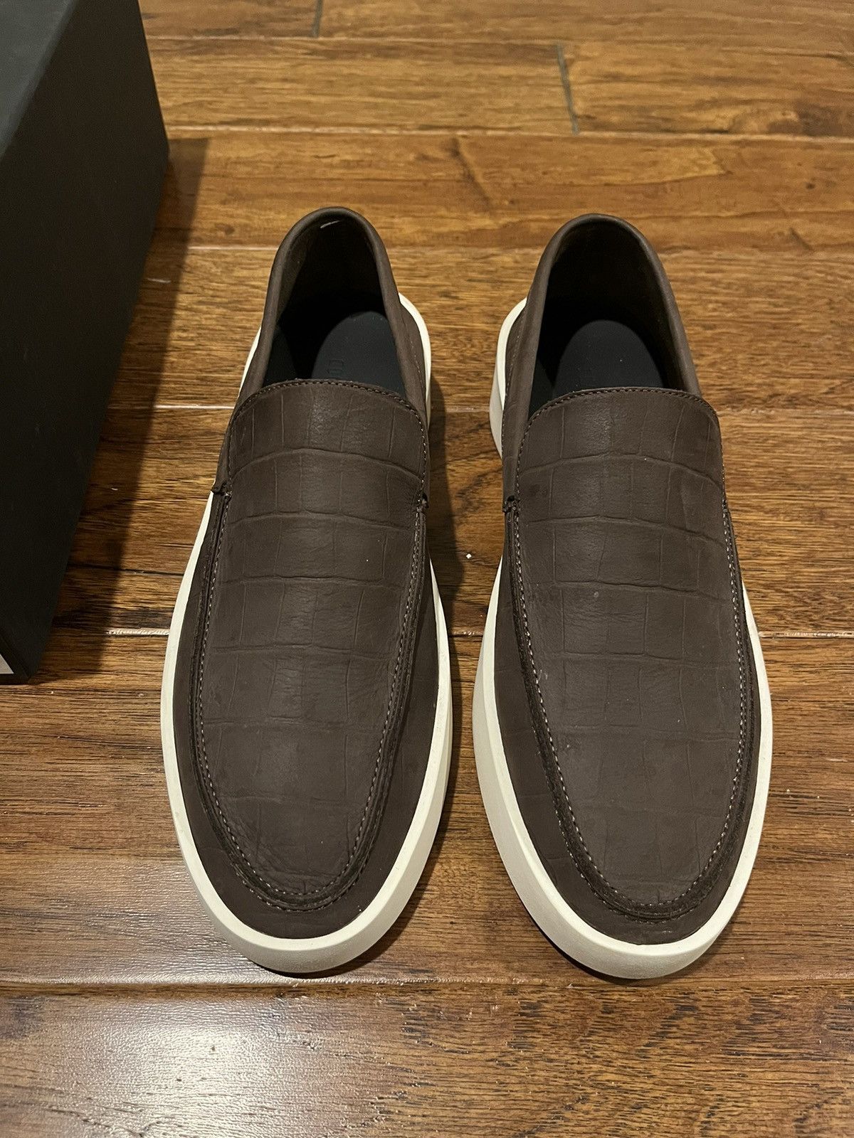 希少 FEAR OF GOD ローファー 41 Fear of God Fear Of God Croc-Effect Leather Loafers, Size 41