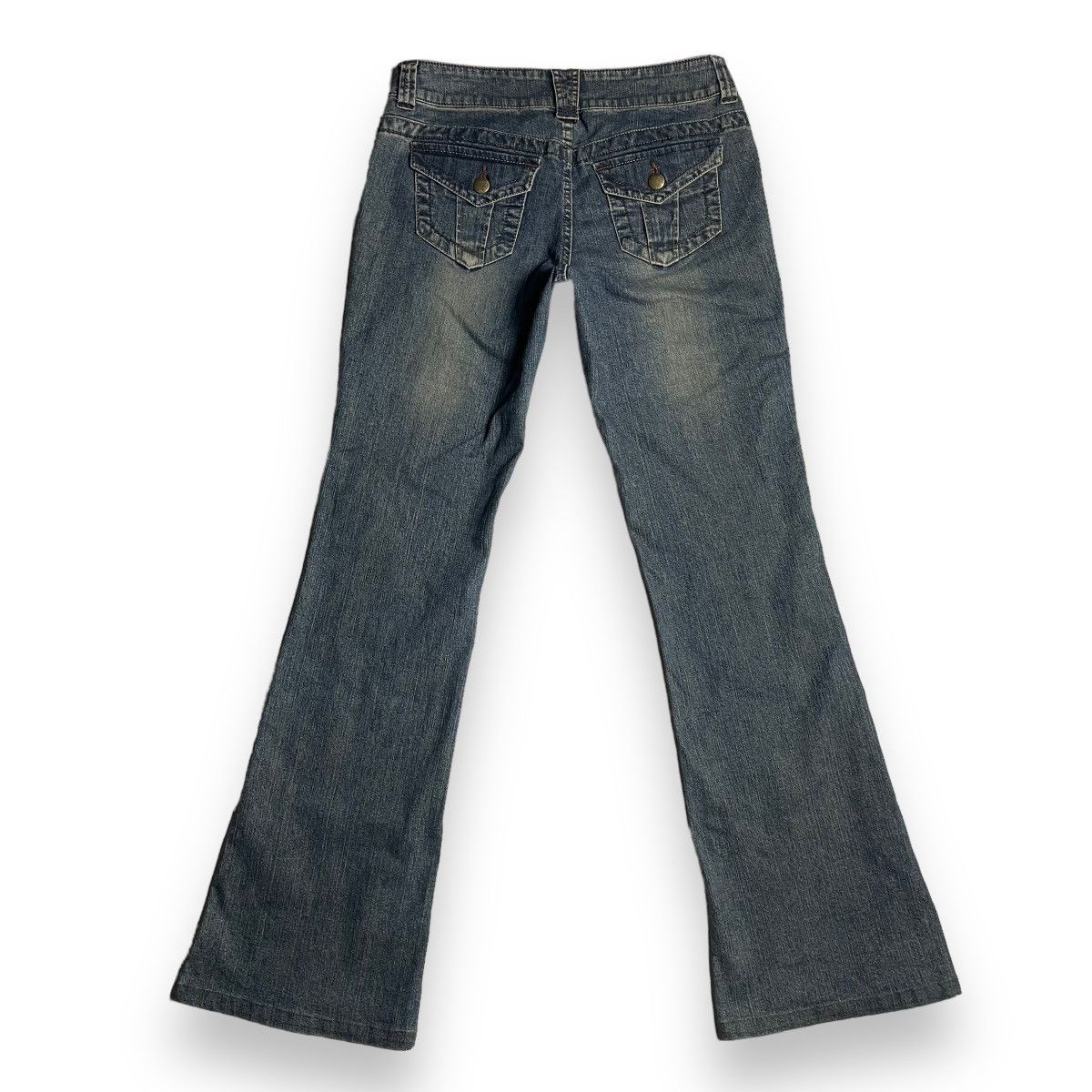 If Six Was Nine 🇯🇵 VINTAGE LUIS CHANTANT FLARE DENIM PANTS Size US 30 / EU 46 - 2 Thumbnail
