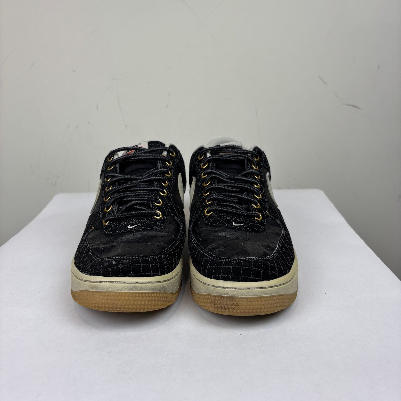 Nike Nike Air Force 1 Black Checkered Sneakers Shoes Men's 10 Size US 10 / EU 43 - 2 Thumbnail