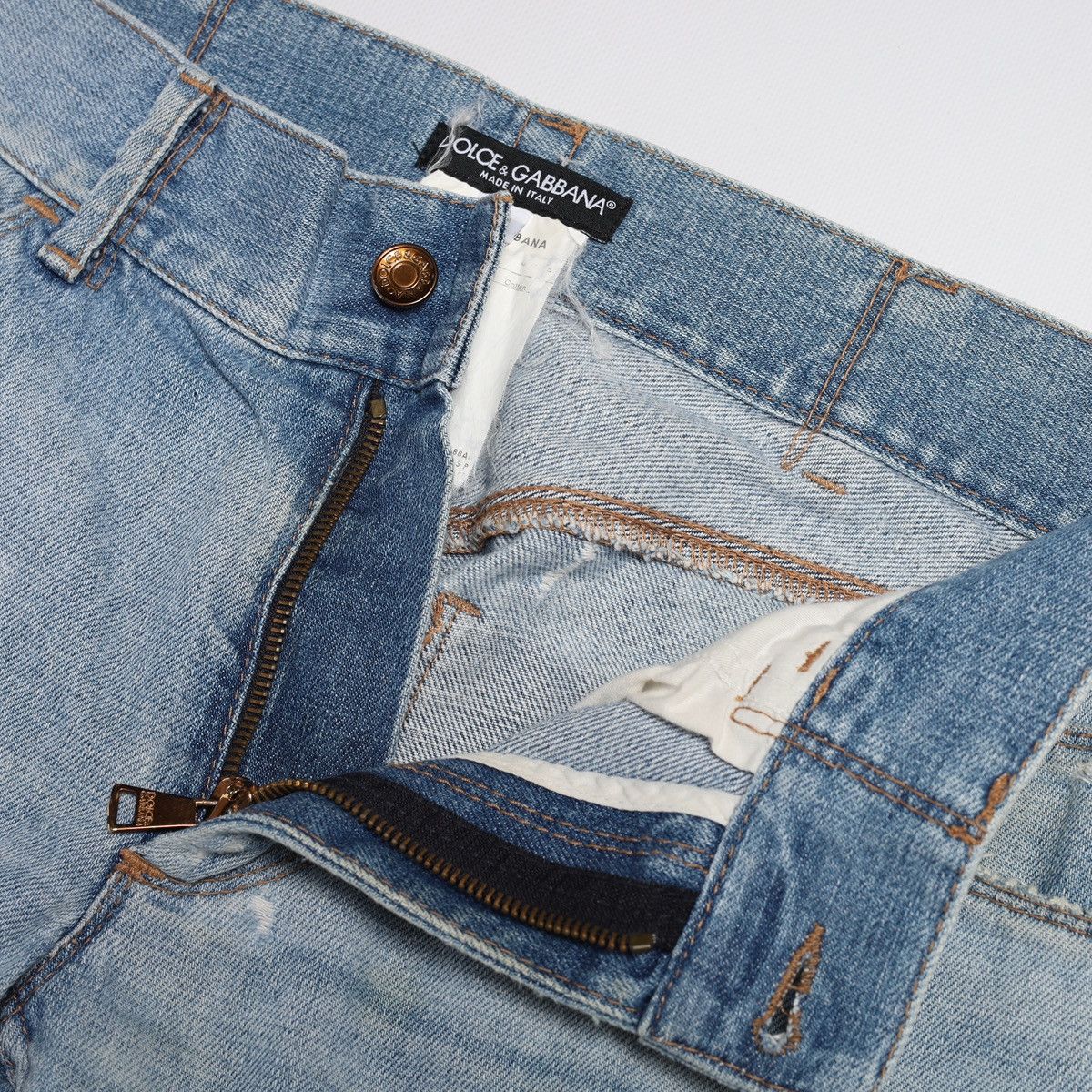 Dolce & Gabbana Dolce Gabbana Sky Blue Jeans Denim Pants Trousers Metal Logo Size US 32 / EU 48 - 10 Thumbnail