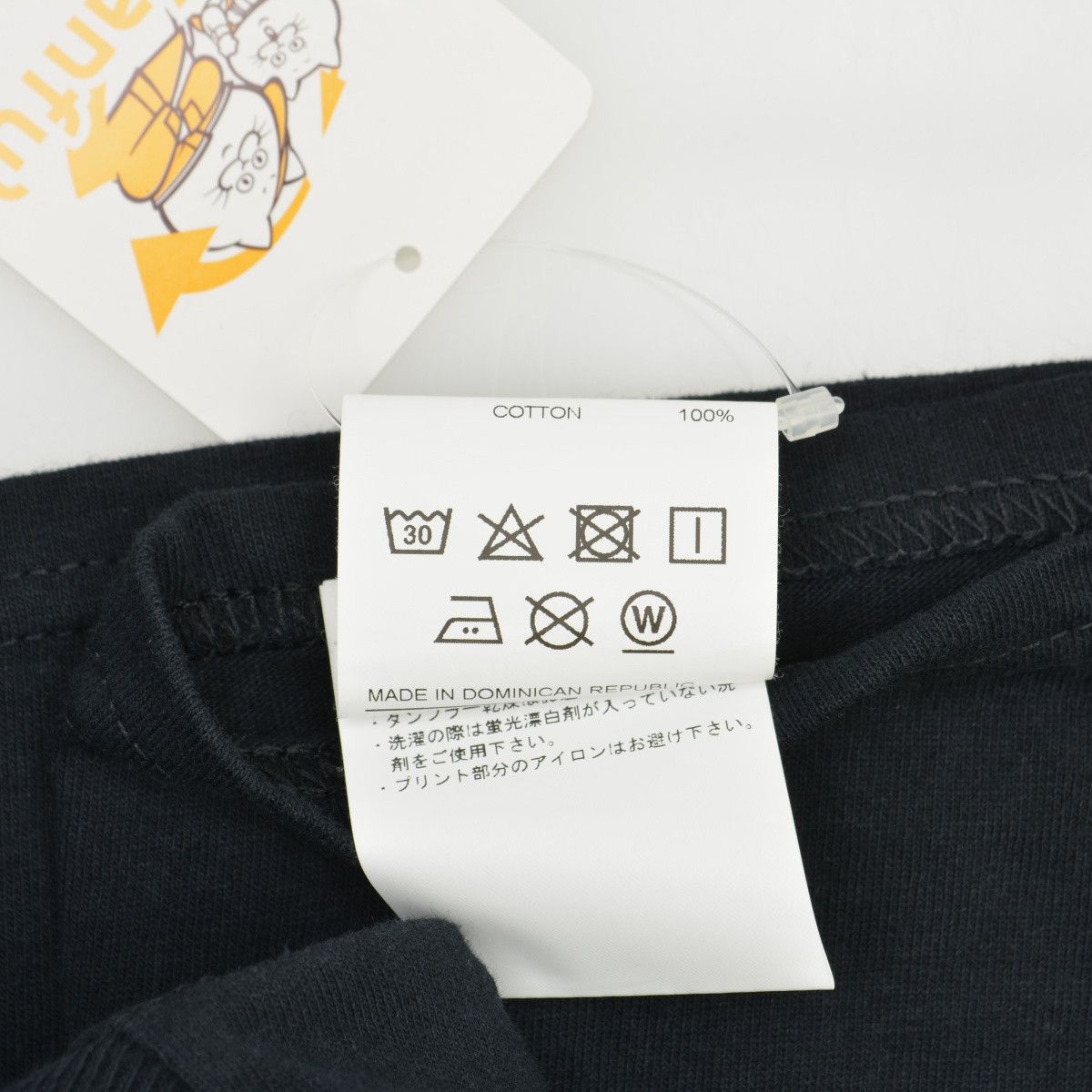 T-Shirts Short sleeve Logo Printed Crew Neck Cotton Black