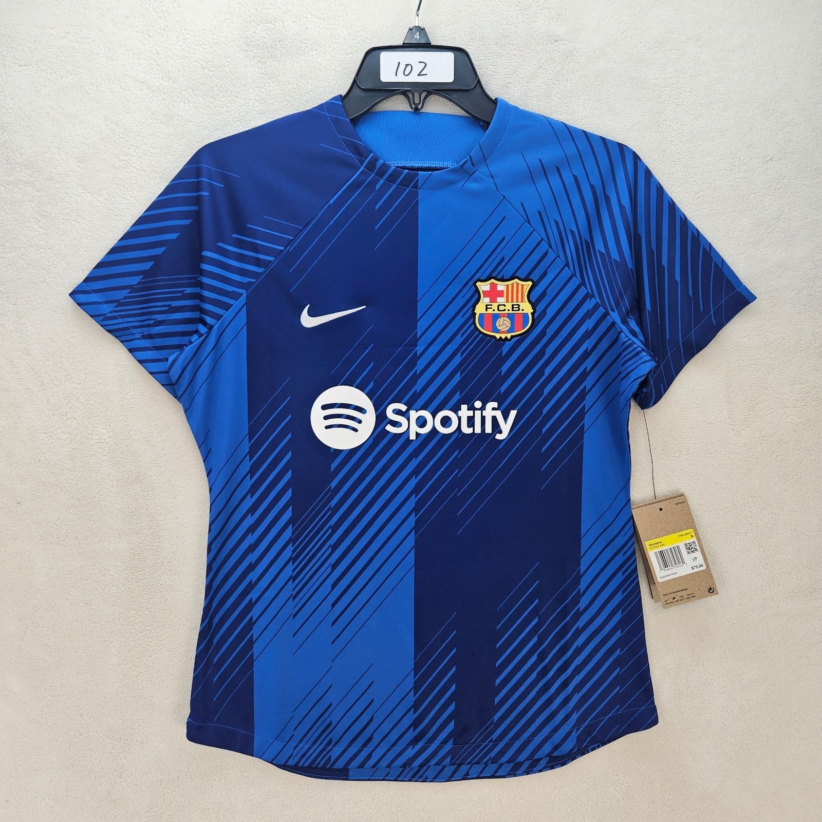 Nike NIKE WOMEN'S SMALL FC BARCELONA JERSEY SS TSHIRT DRI FIT Size S / US 4 / IT 40 - 1 Thumbnail