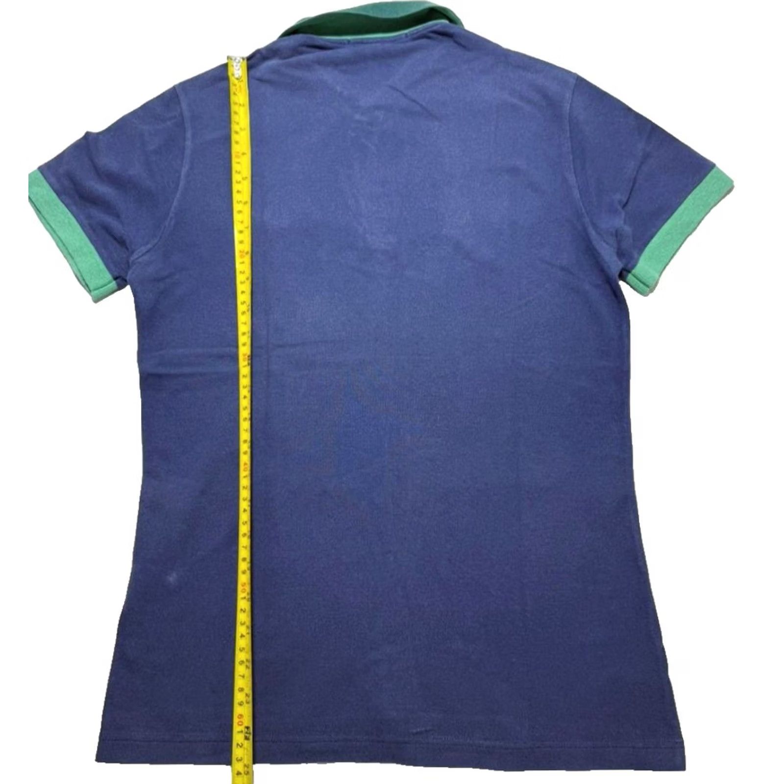 Fred Perry Fred Perry Polo Womens Blue With Green Trim Embroidered Laurel Size S Size S / US 4 / IT 40 - 3 Thumbnail