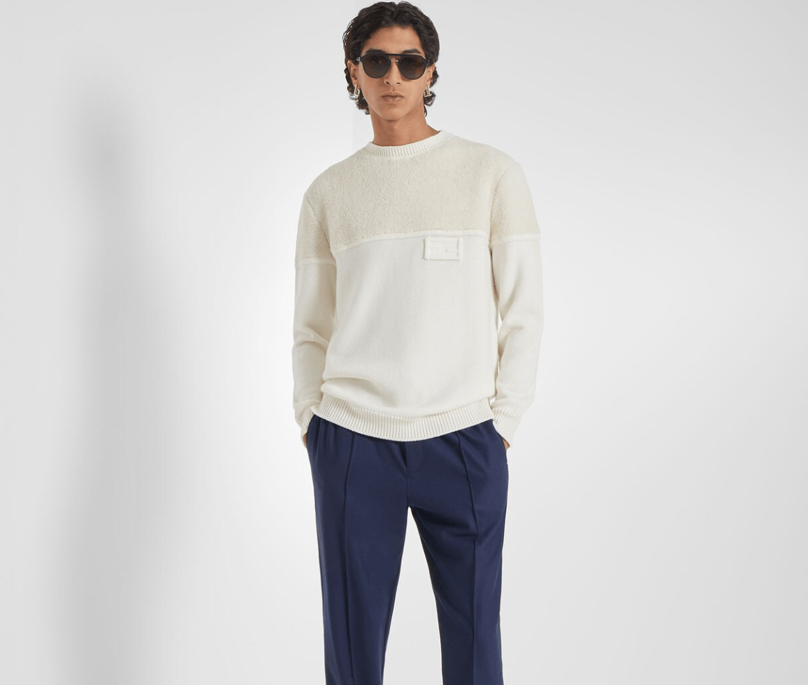 Fendi o1loc1c0824 Pullover in White Size US M / EU 48-50 / 2 - 4 Thumbnail