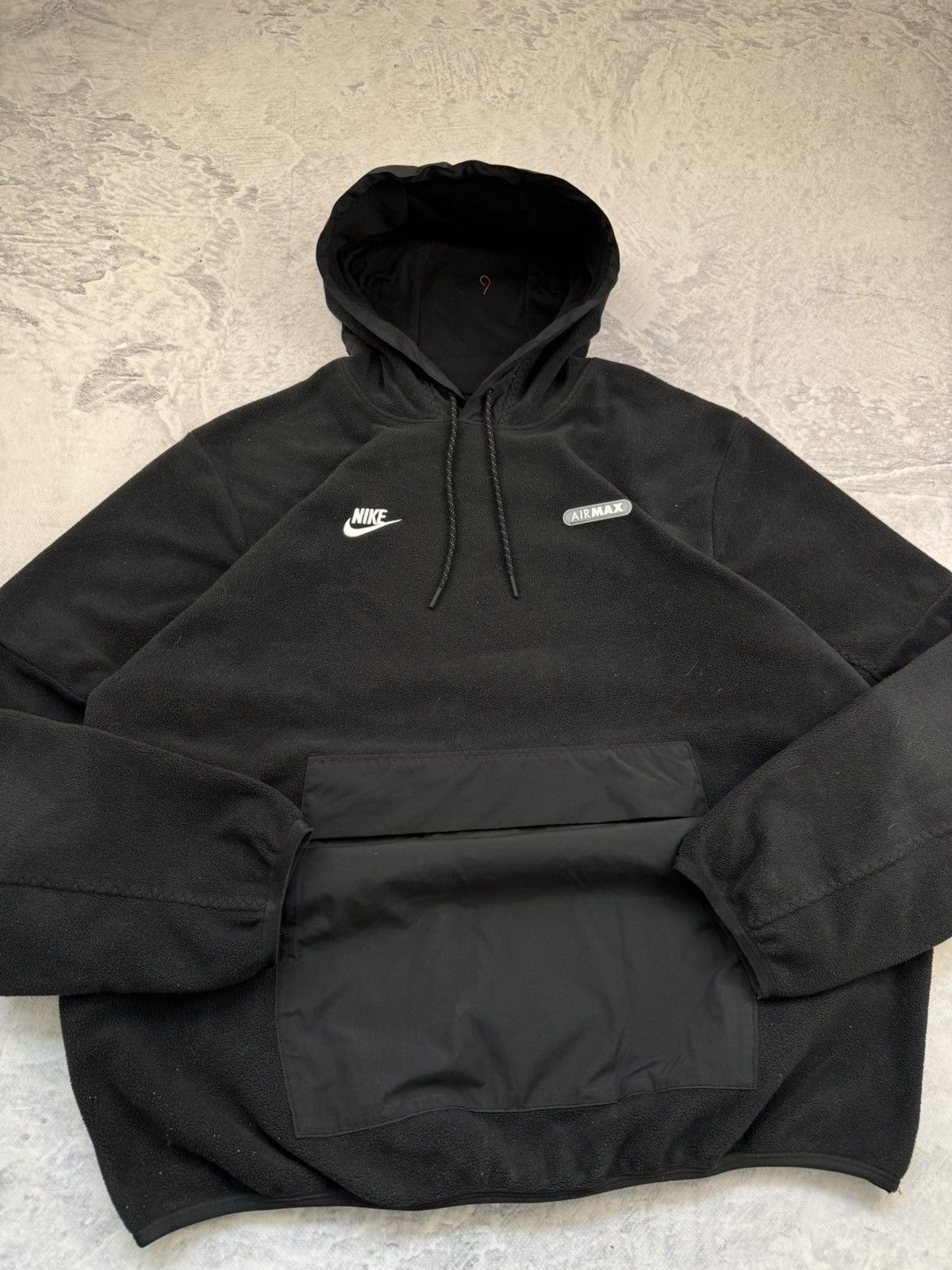 Nike × Vintage NIKE AIR MAX TEDDY VINTAGE CENTER LOGO OVERSIZE BOXY HOODIE Size US L / EU 52-54 / 3 - 3 Thumbnail