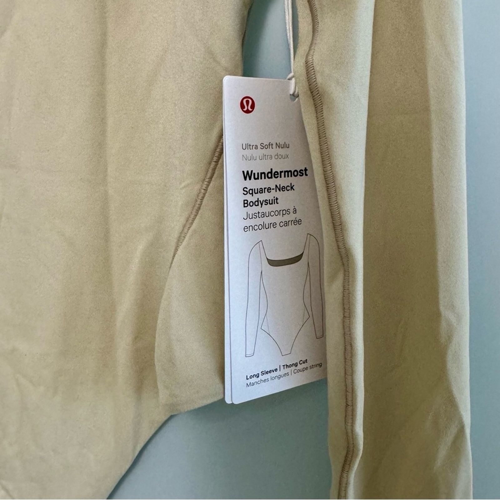 Lululemon NEW! WUNDERMOST Square-Neck Bodysuit LULULEMON, Size XS Size XS / US 0-2 / IT 36-38 - 6 Thumbnail