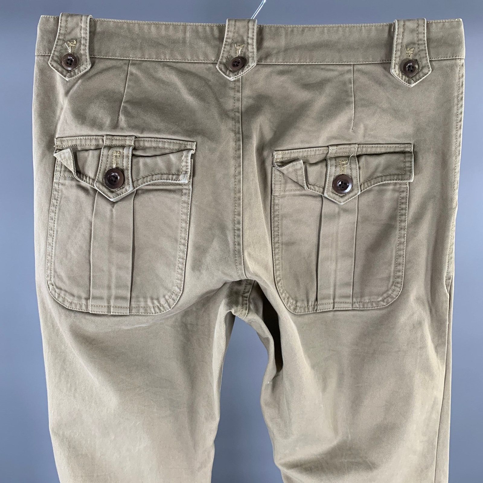 Paul Smith PS by PAUL SMITH Size 34 Khaki Heather Slim Fit Casual Pants Size US 34 / EU 50 - 3 Thumbnail