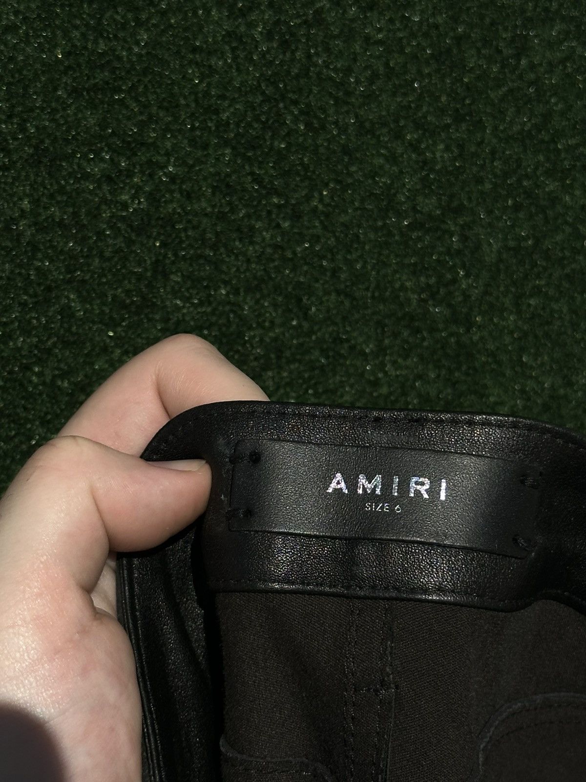 Amiri AMIRI Denim & Leather Mix Skirt Size 6 Size 28" / US 6 / IT 42 - 4 Thumbnail