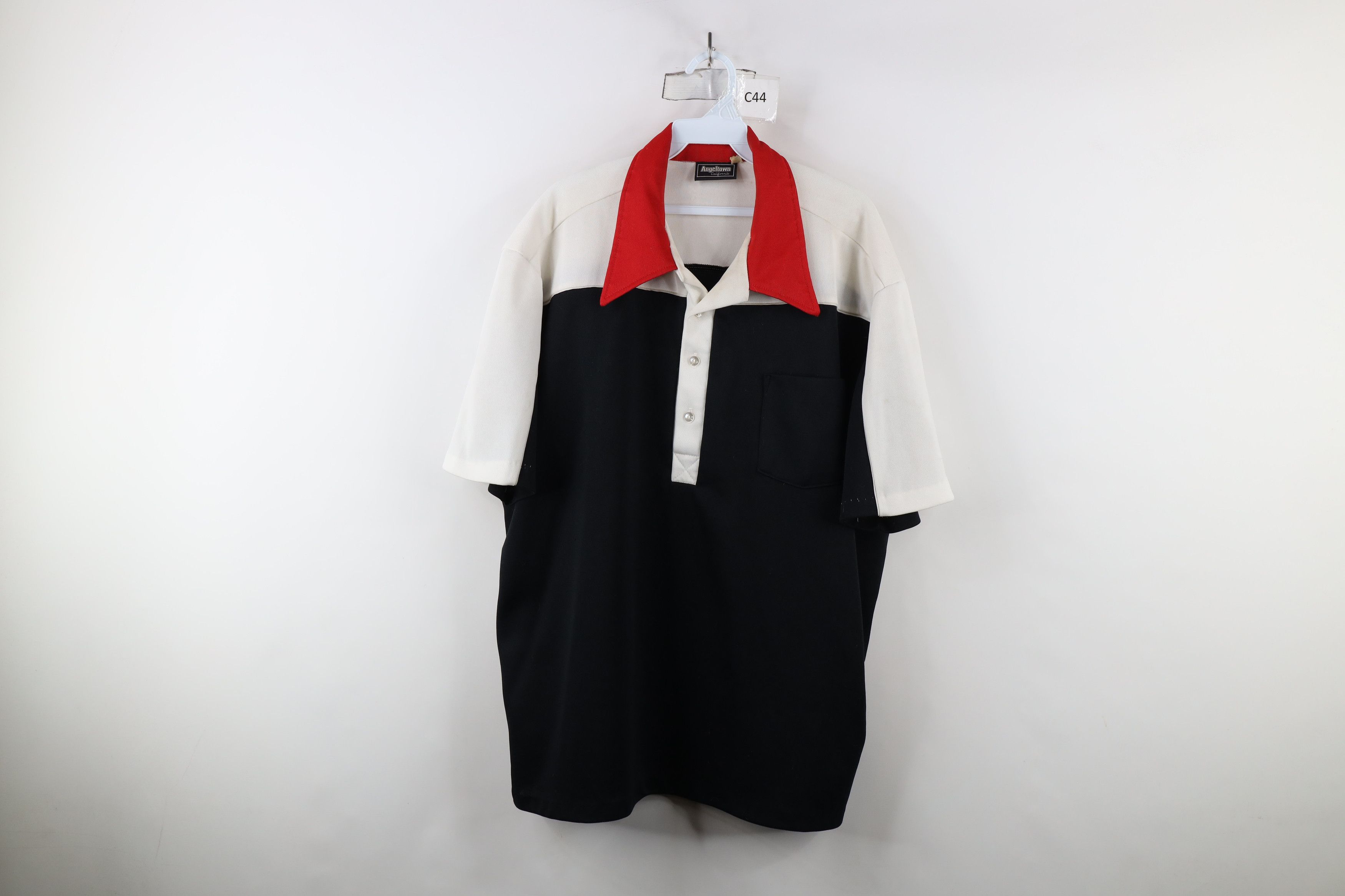 Vintage Vintage 60s 70s Rockabilly Knit Bowling Jersey Polo USA Size US XXL / EU 58 / 5 - 1 Thumbnail