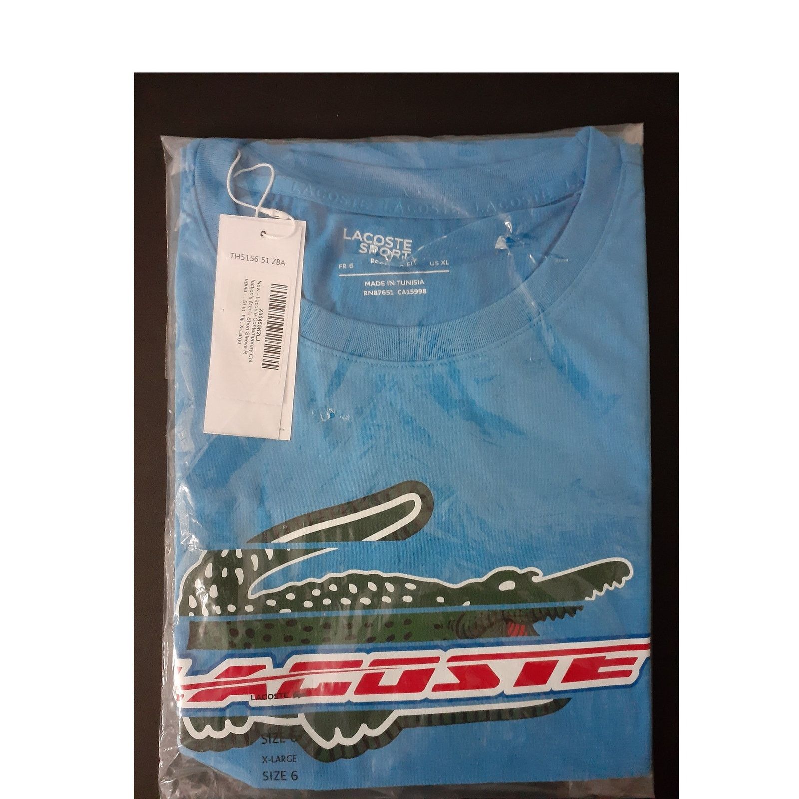 Lacoste Lacoste Men's Short Sleeve Regular Fit Sport Tee-Shirt, XL Size US XL / EU 56 / 4 - 3 Thumbnail