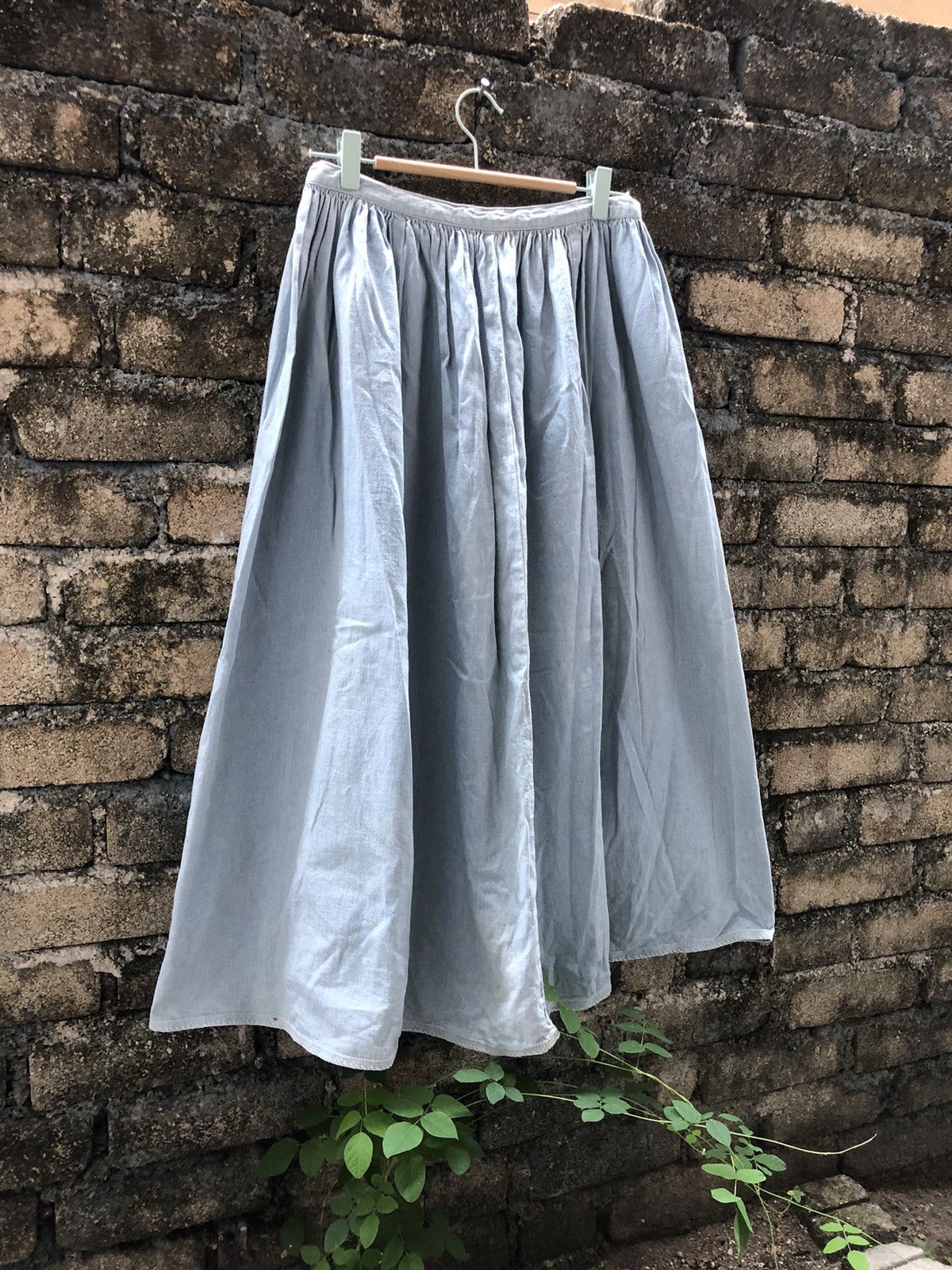 Japanese Brand 💥RARE💥Vintage KAPITAL Wash Denim Maxi Skirts Size 26" / US 2 / IT 38 - 5 Thumbnail