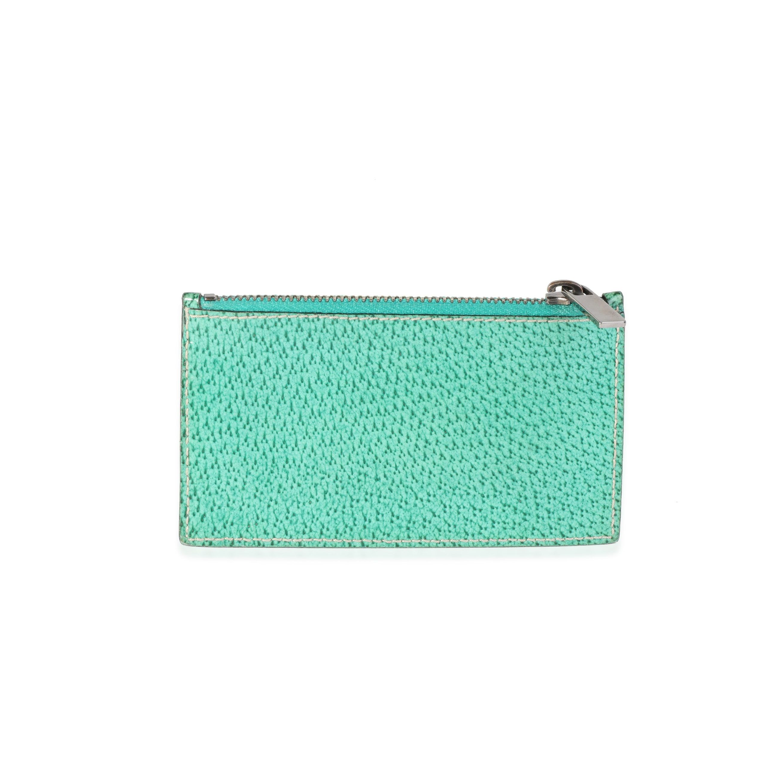 Gucci Gucci Green Printed Coated Canvas Coin Pouch Size ONE SIZE - 1 Thumbnail