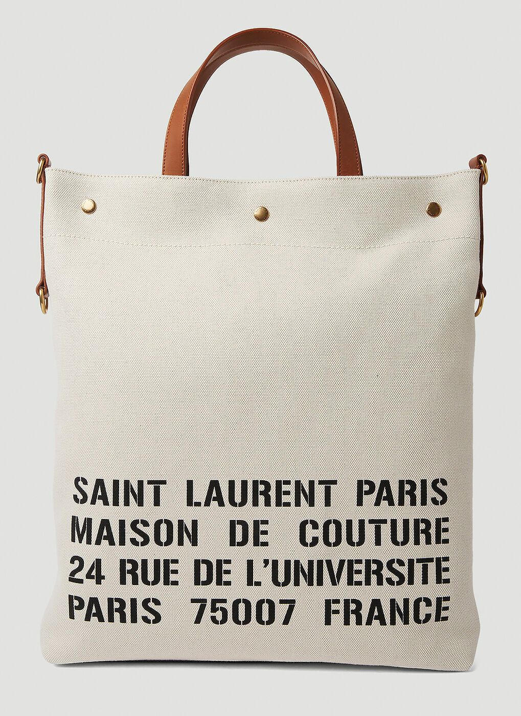 Saint Laurent Paris o1s1wg111024 Size: OS / Universite Tote Bag in Cream Size ONE SIZE - 2 Thumbnail